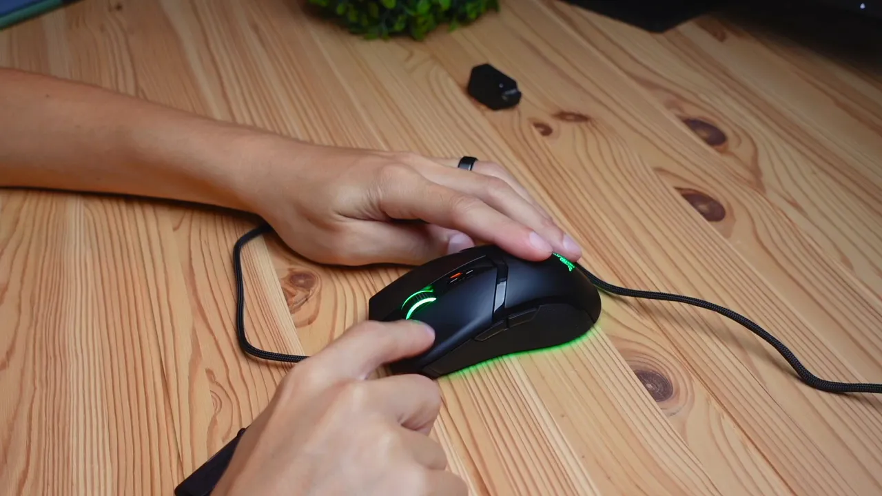 Side angle showing primary button and internal switch area