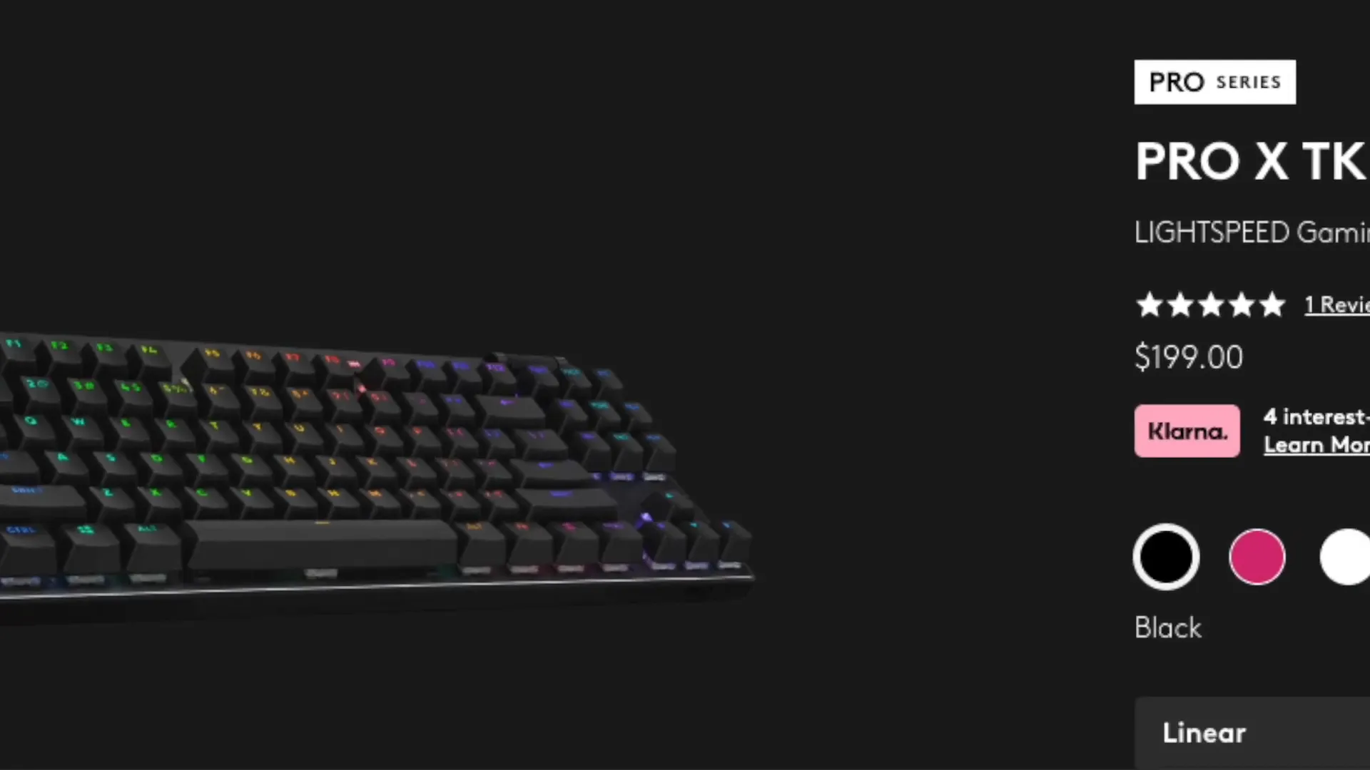 Logitech G PRO X available color options