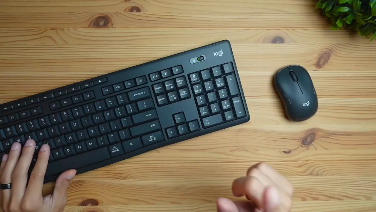 Full keyboard top view showing media keys