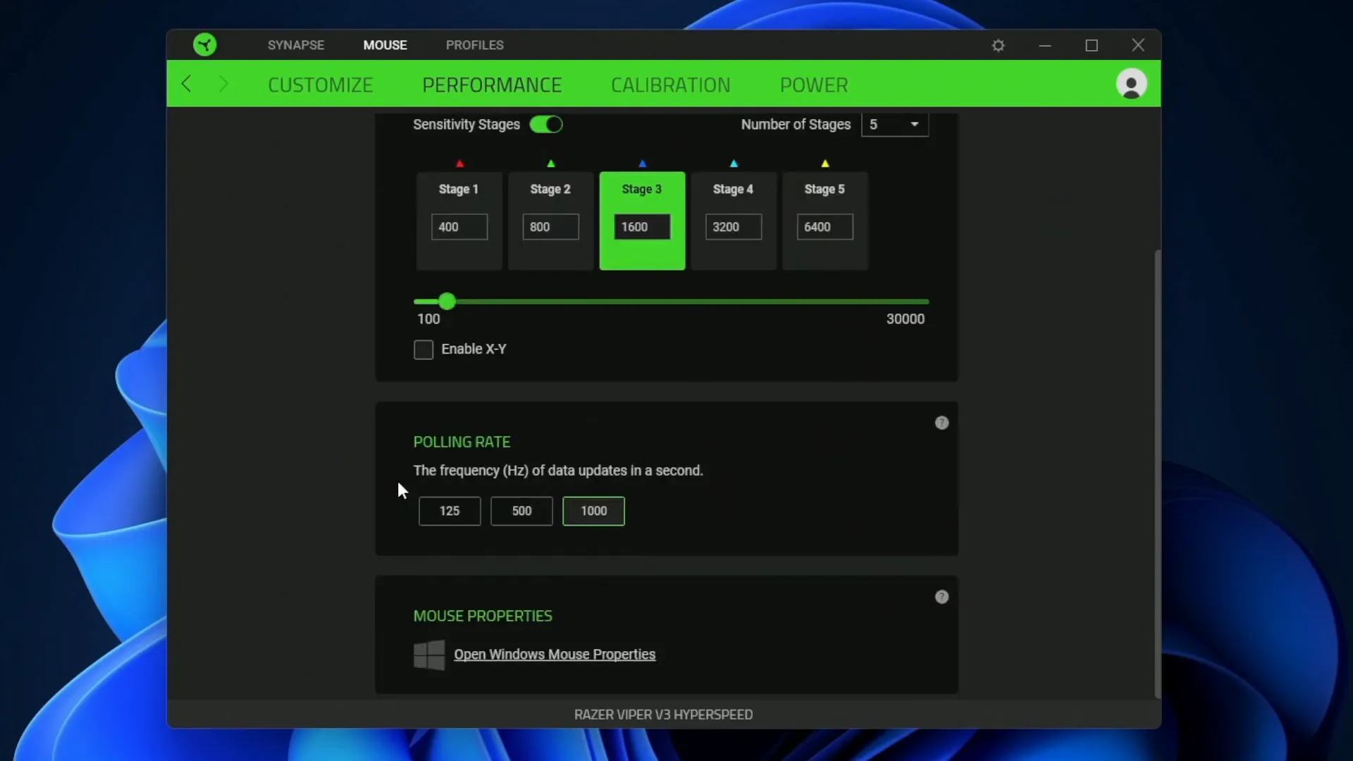 Razer Synapse software interface