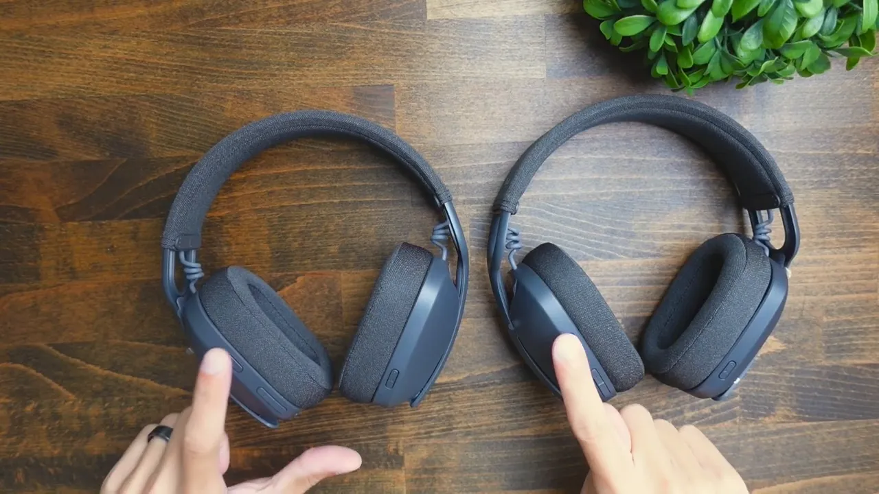 Both Zone Vibe headsets side-by-side showing identical design and buttons