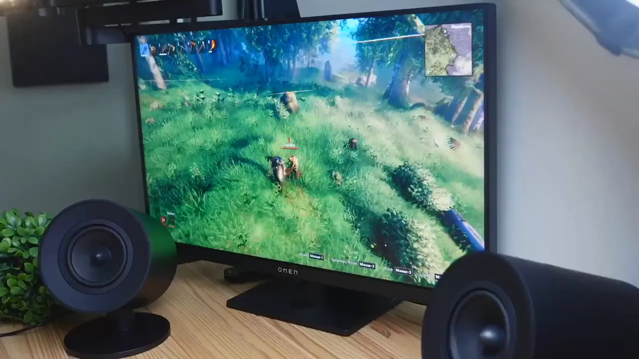 Gameplay session used to test surround sound positioning