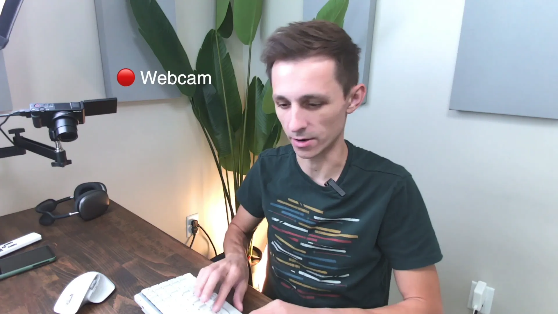 Microphone testing while typing