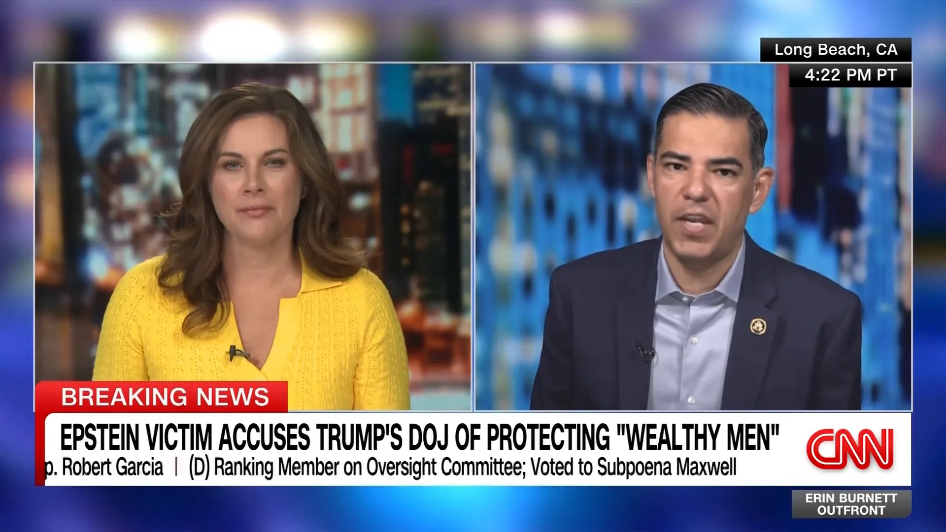 Congressman Robert Garcia discusses subpoena for Epstein files