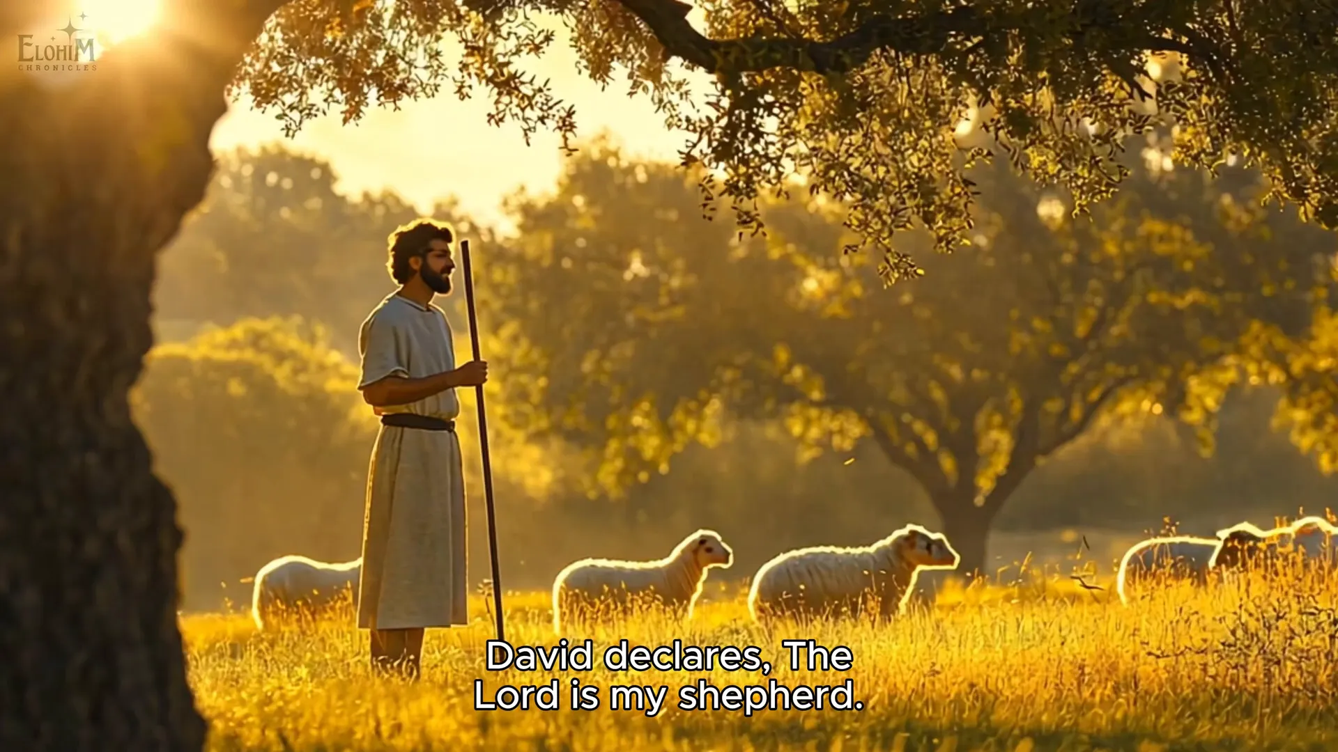 David as a shepherd