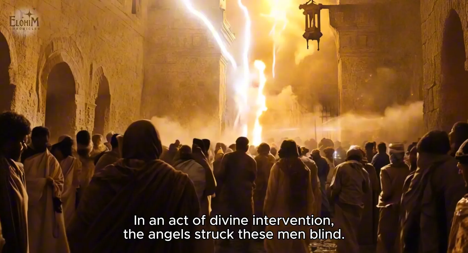 Angels striking the men of Sodom blind