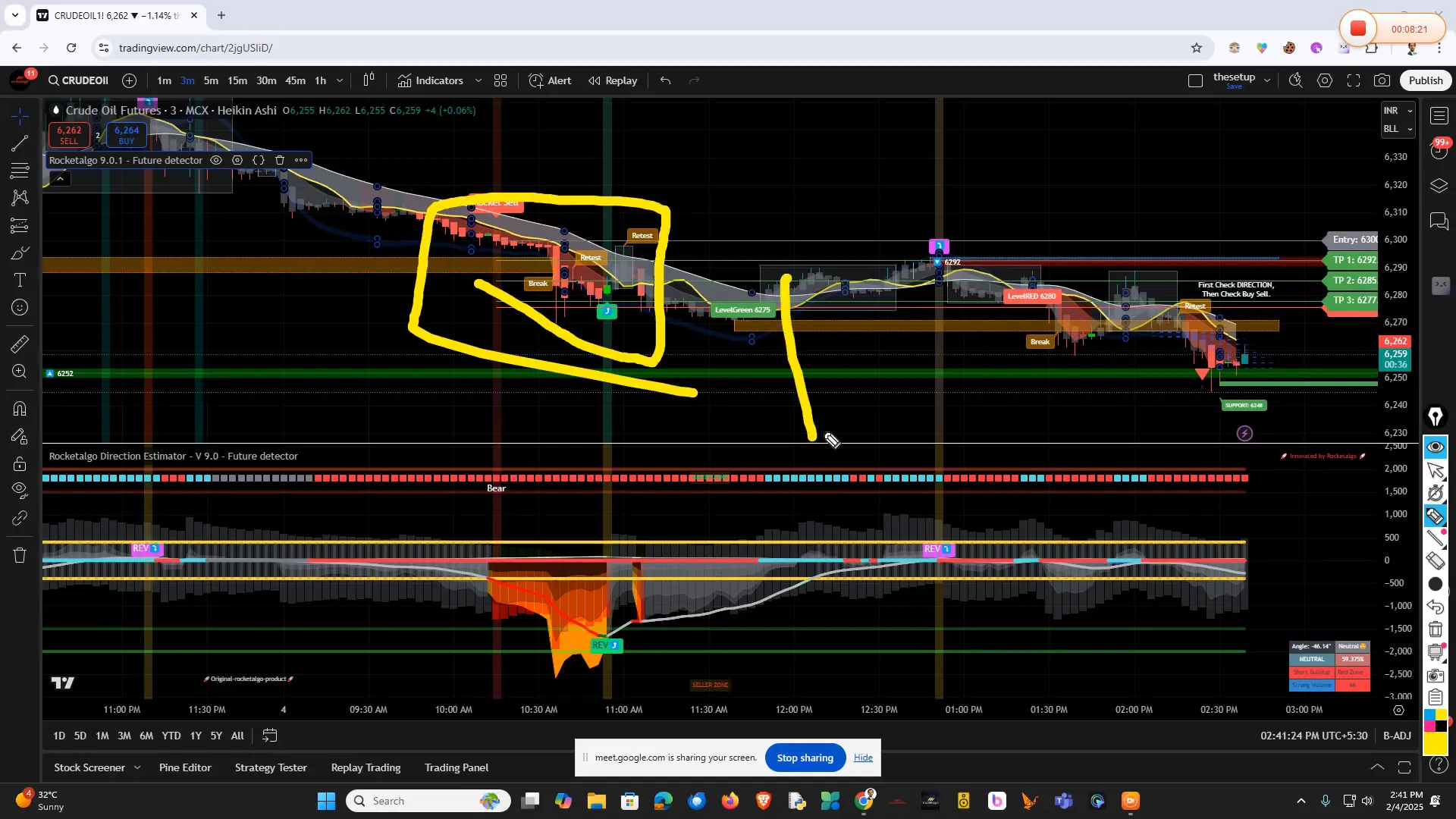 Breakout example with angles