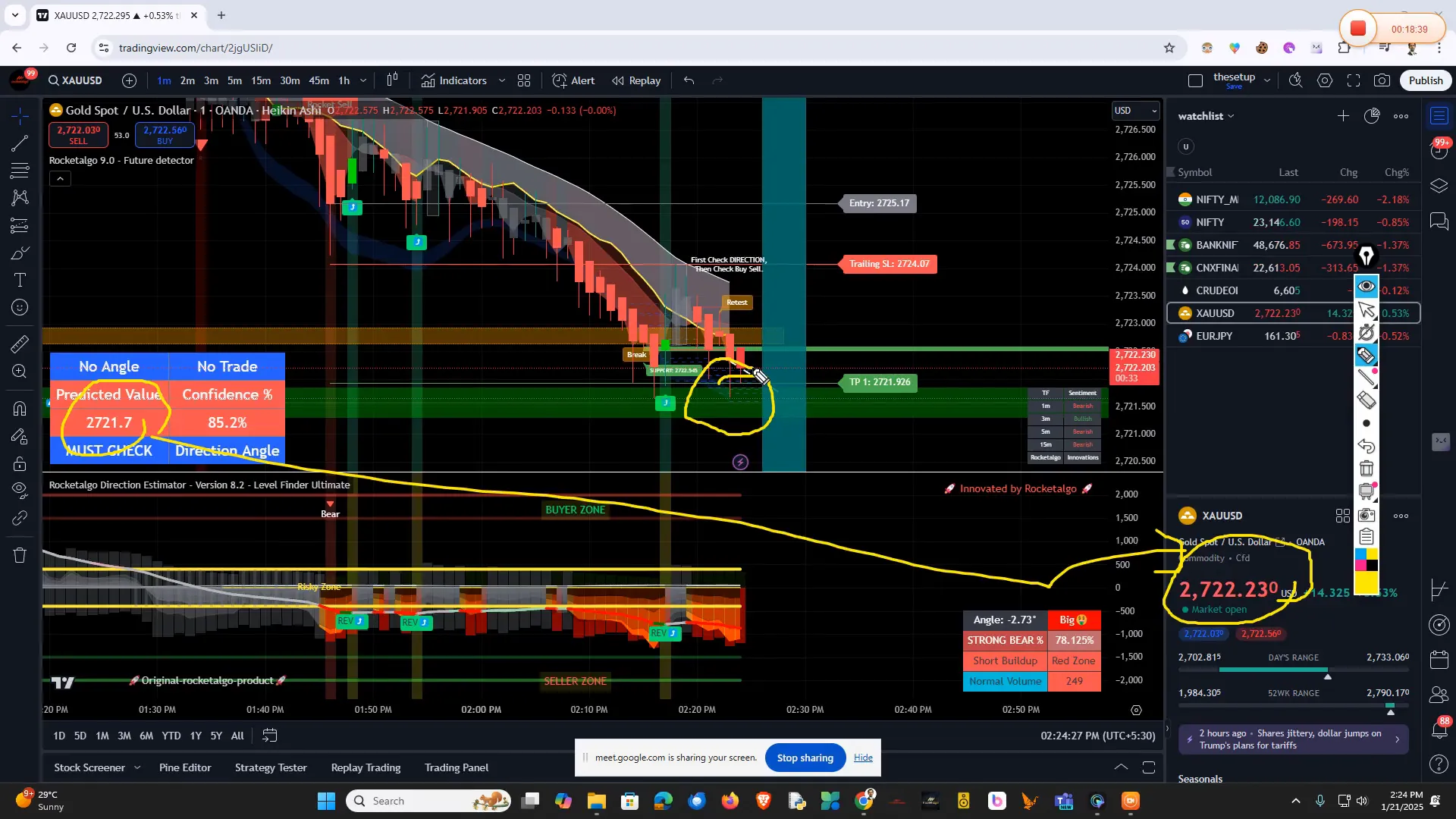 Real-time trading example