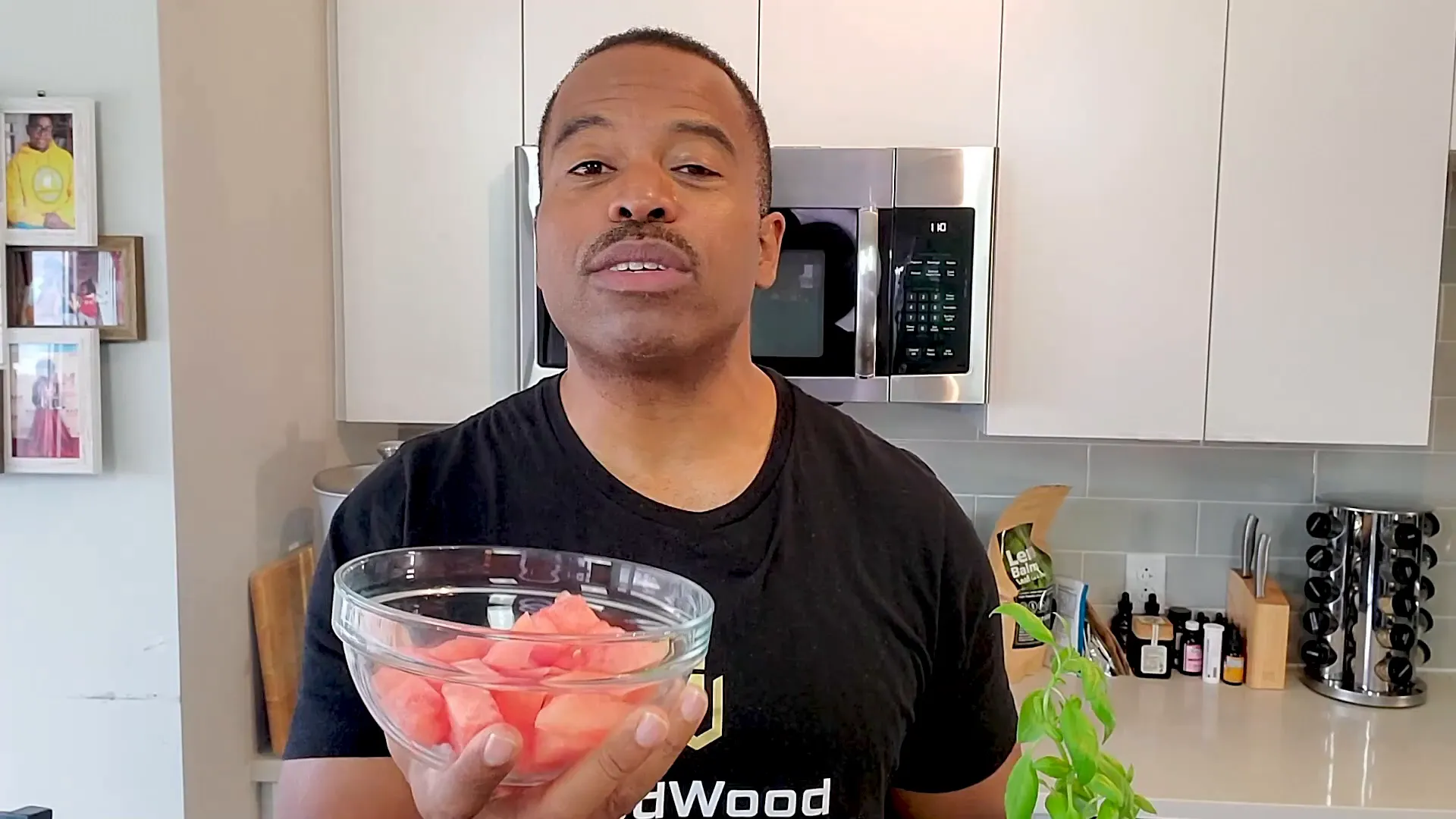 Watermelon being added to the mix