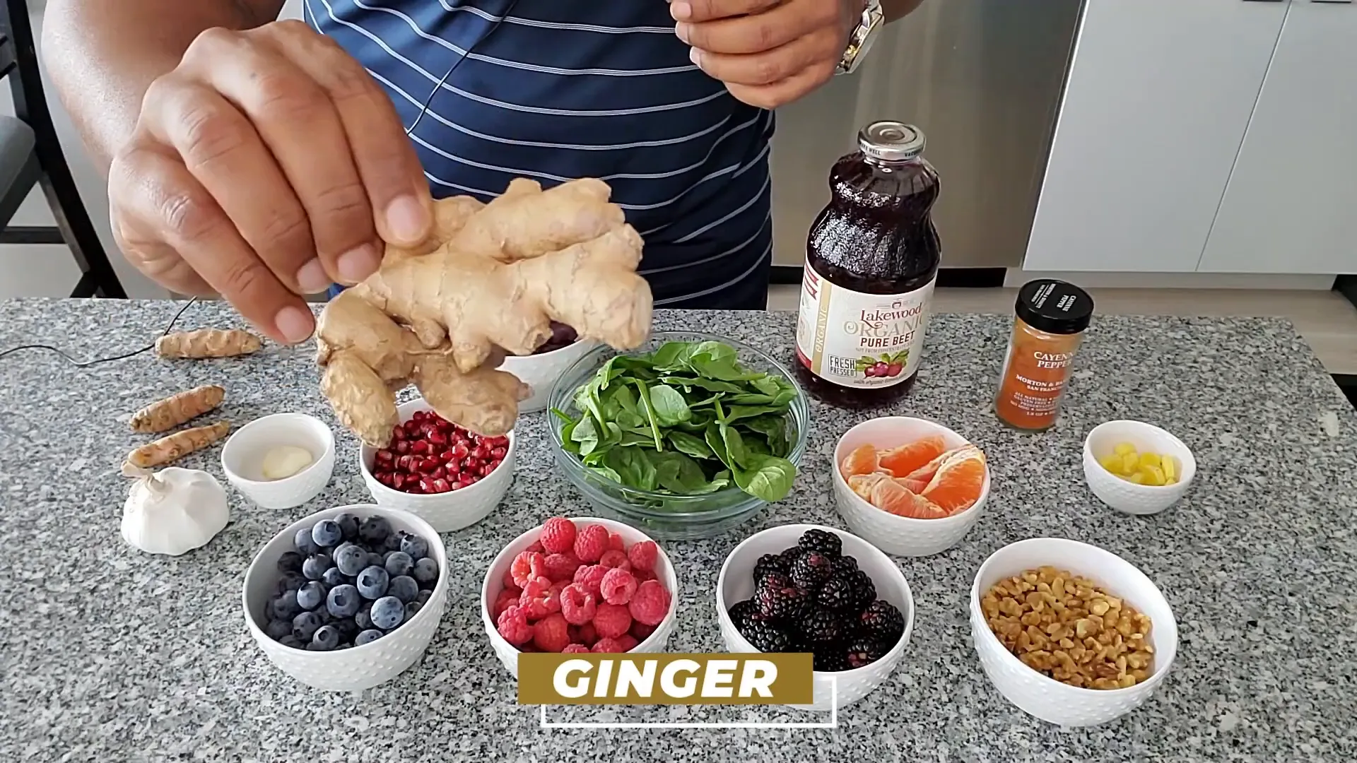 Fresh ginger root