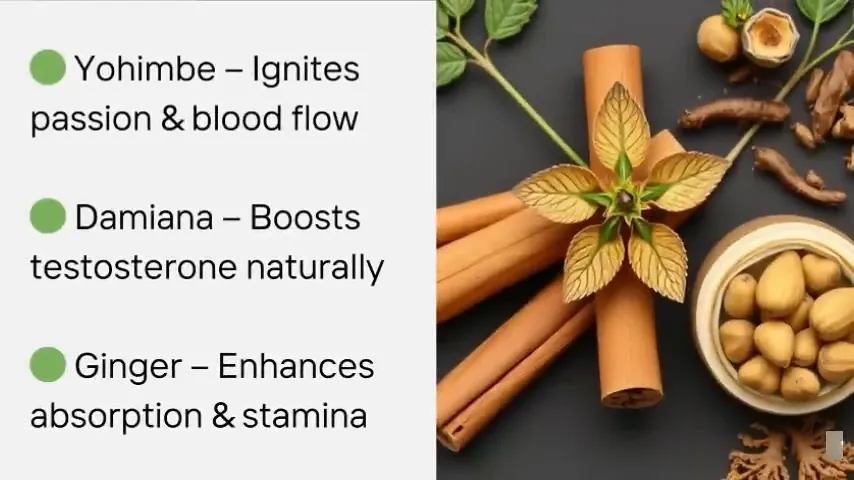 Natural herbs for sexual pleasure: cola nut and damiana