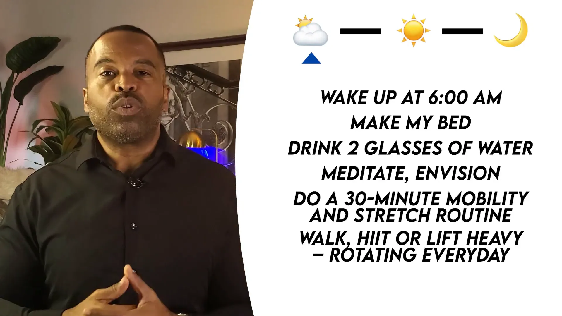 Morning hydration and stretching routine