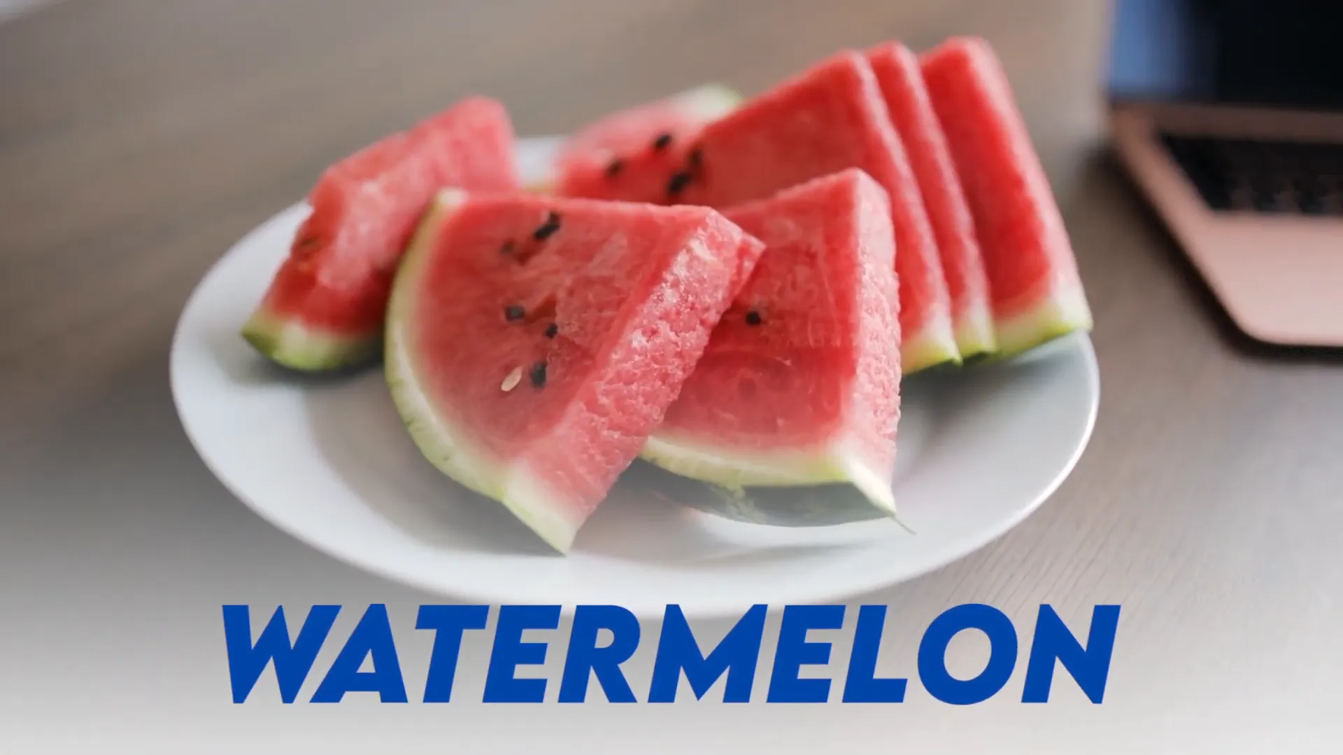Seeded watermelon with black seeds