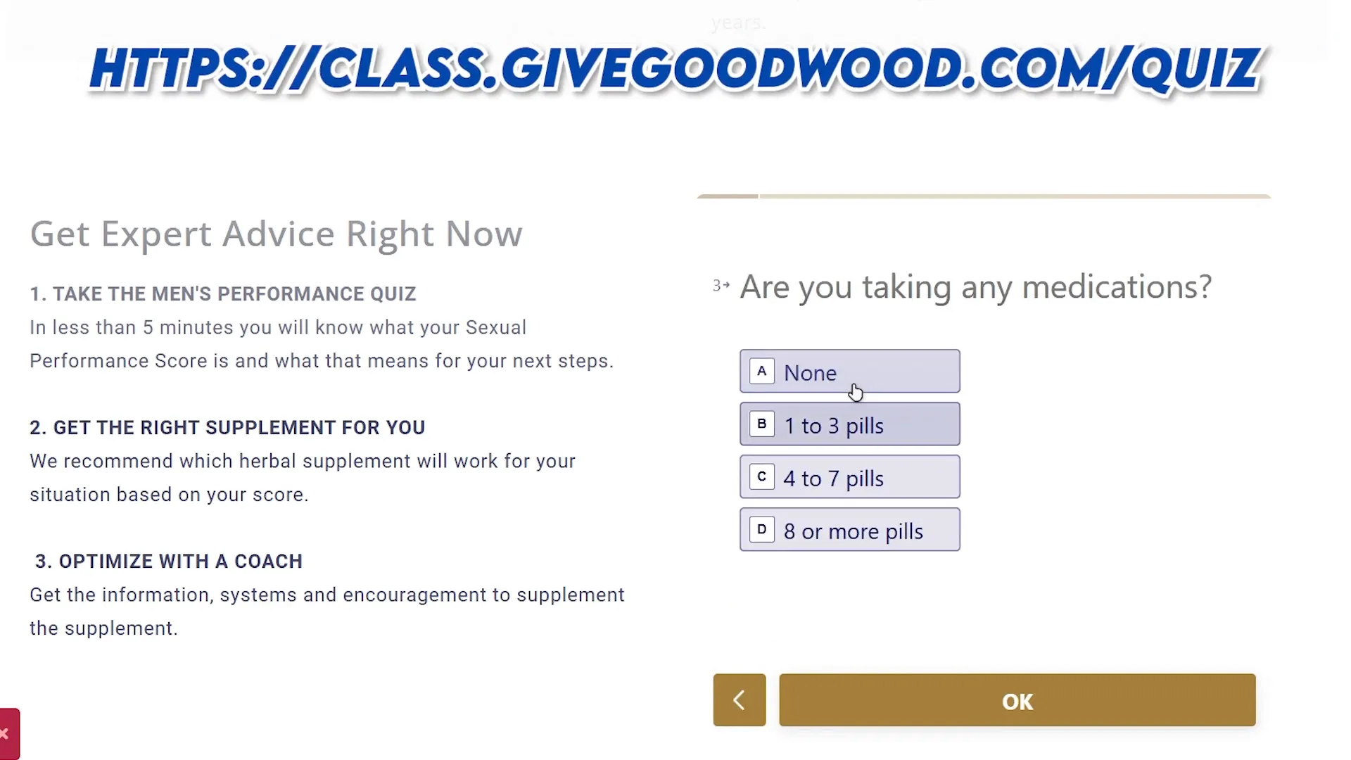 Goodwood Men’s Performance Quiz online