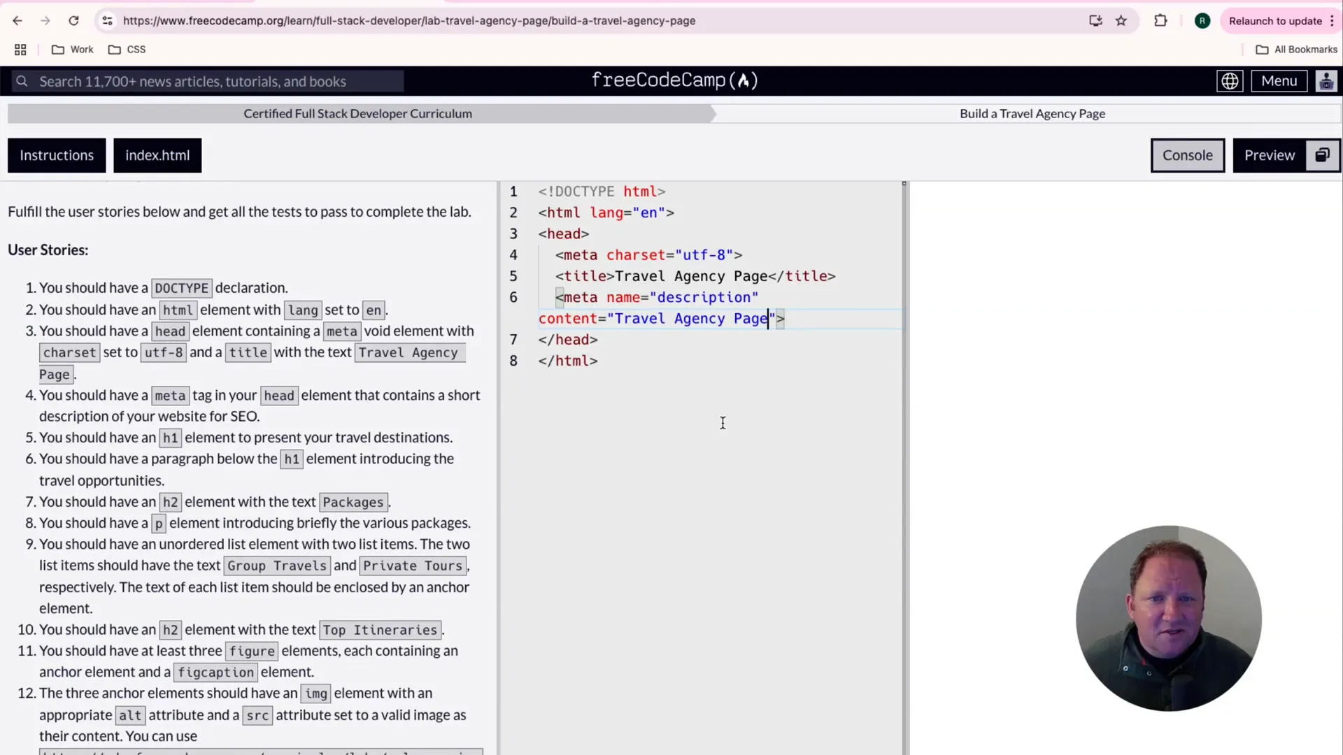 Meta description tag added to the head for SEO