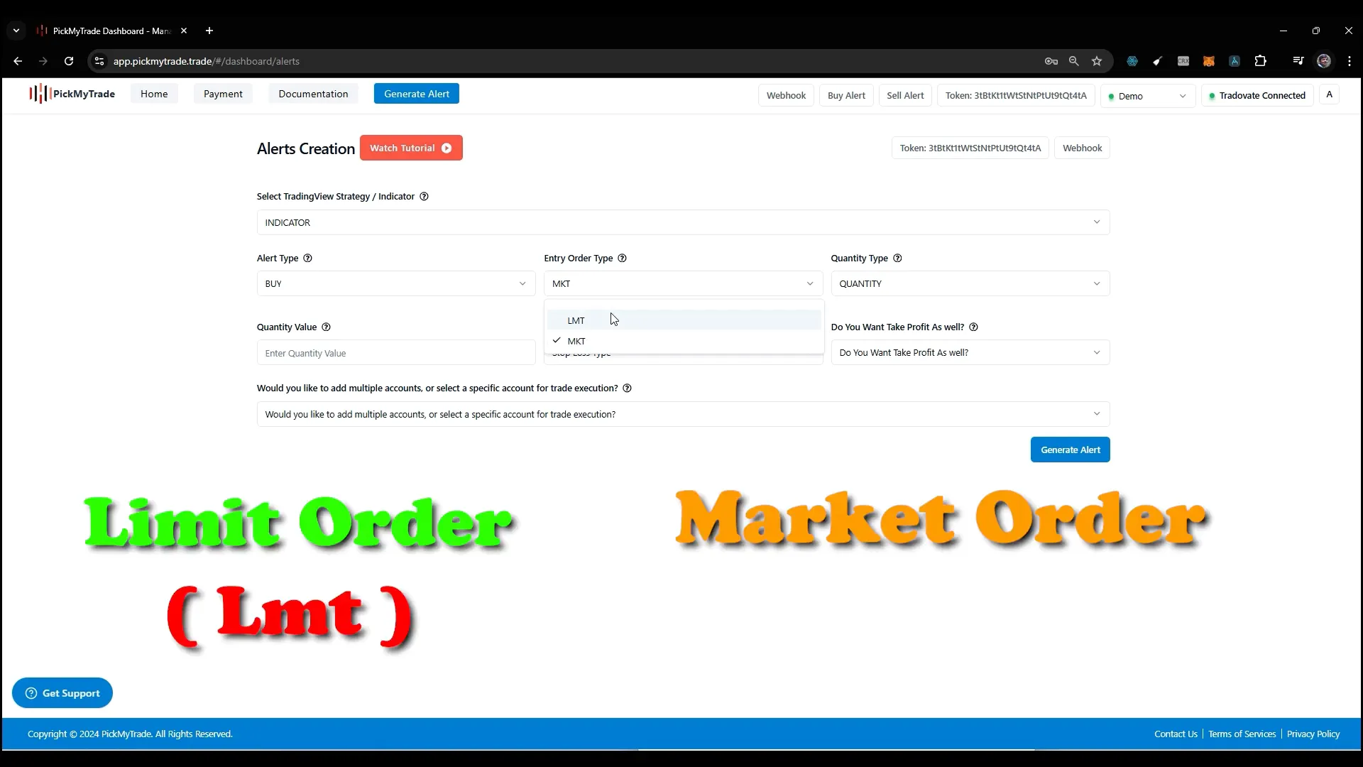 Explaining market orders