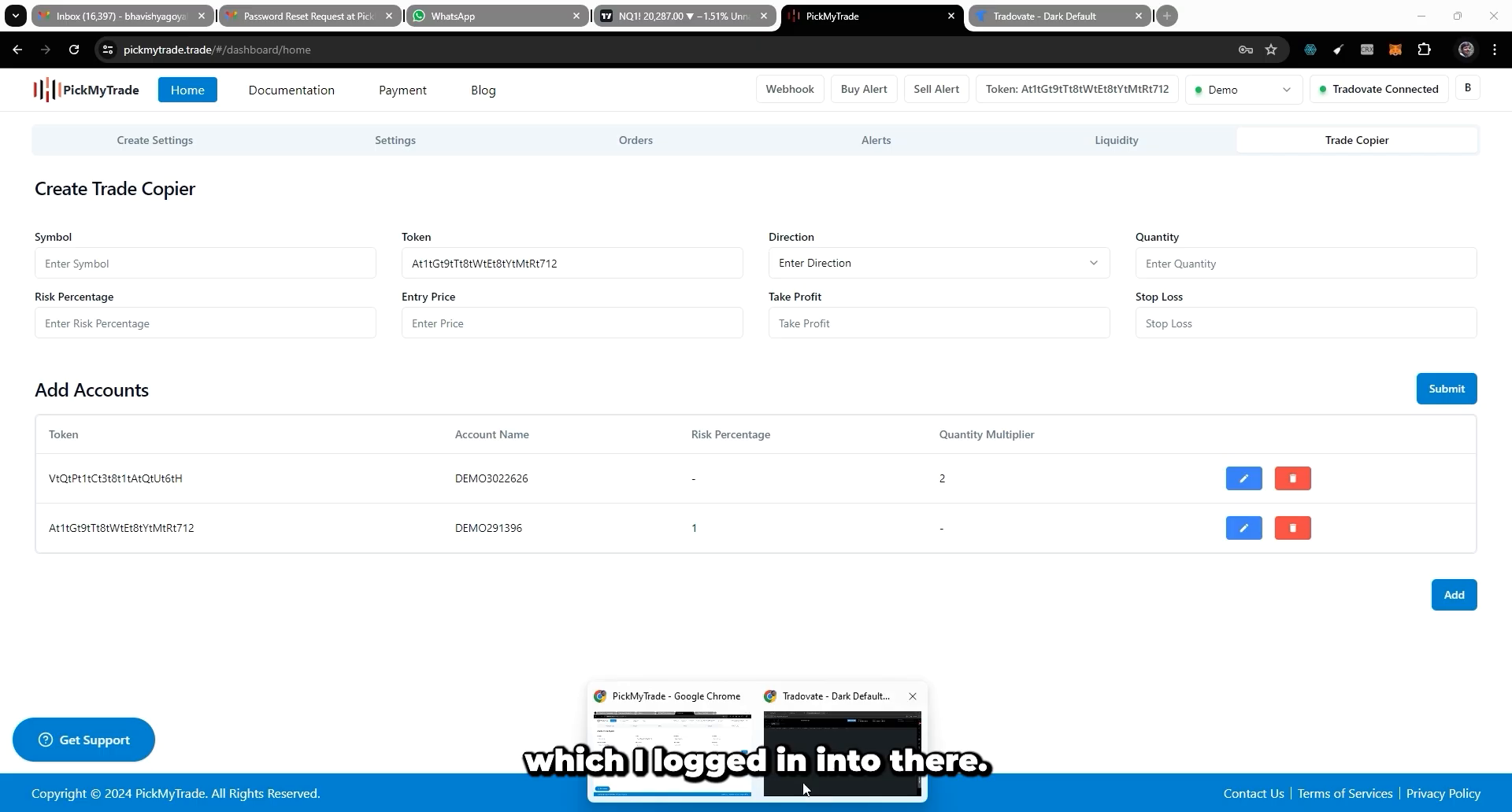 Overview of key features in Trade Copier