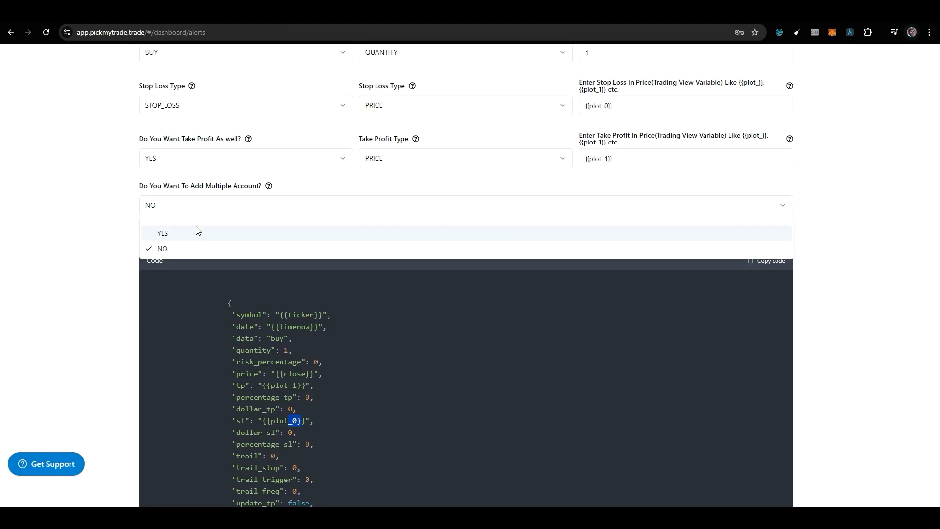 Managing multiple accounts in PickMyTrade