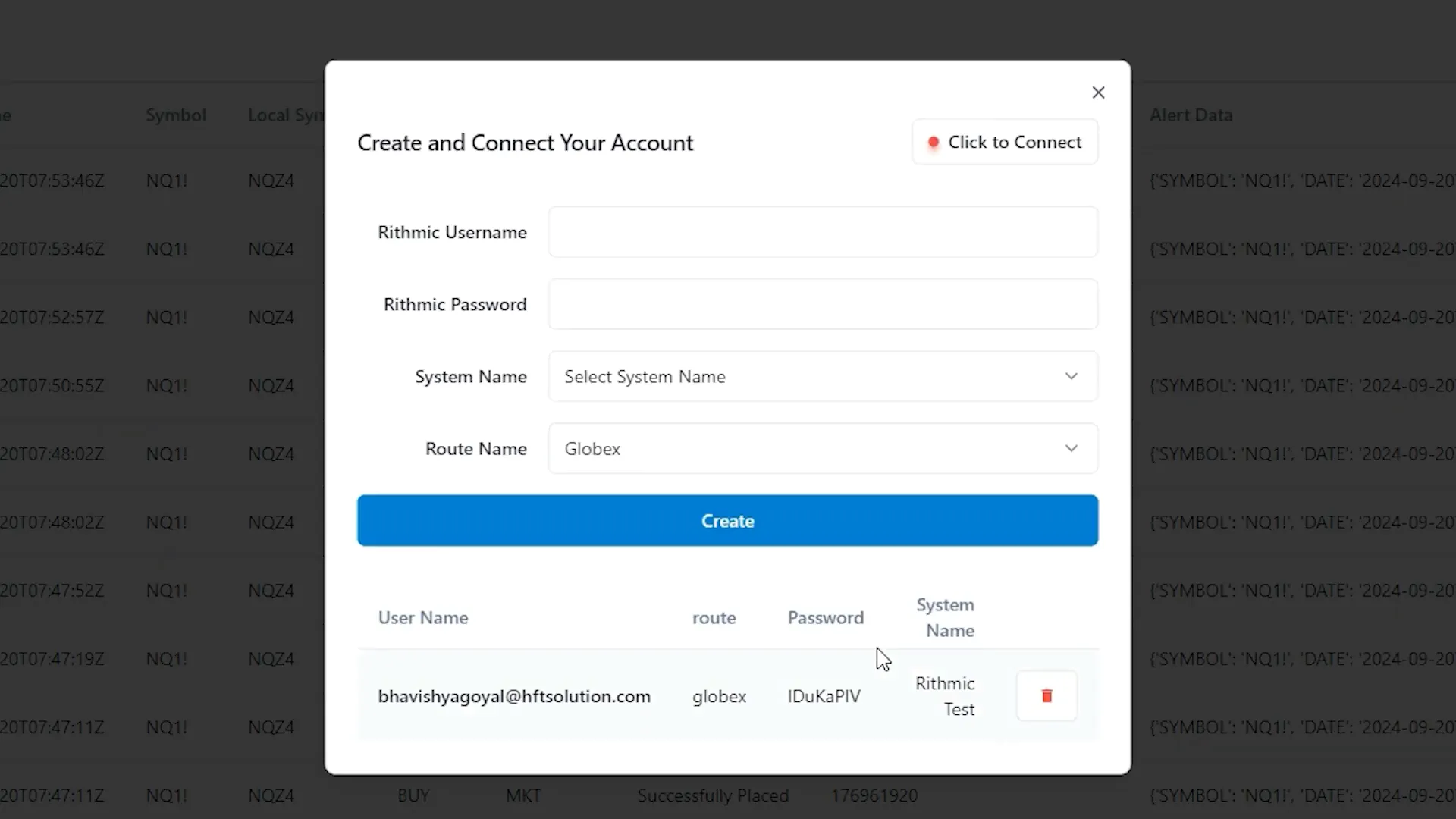 Connecting Rithmic to PickMyTrade