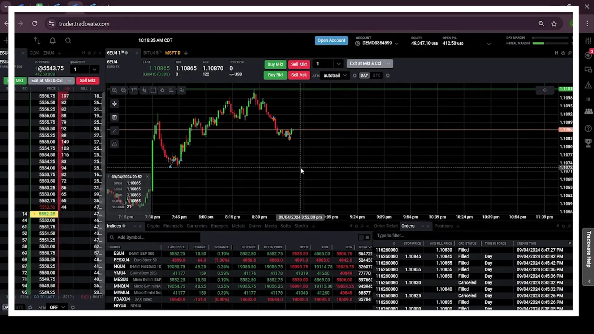 Navigating to the dashboard