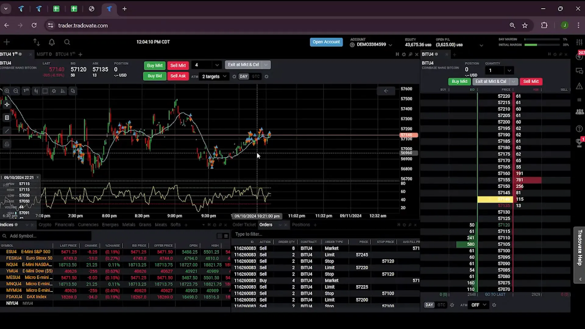 Setting up multiple OCO targets