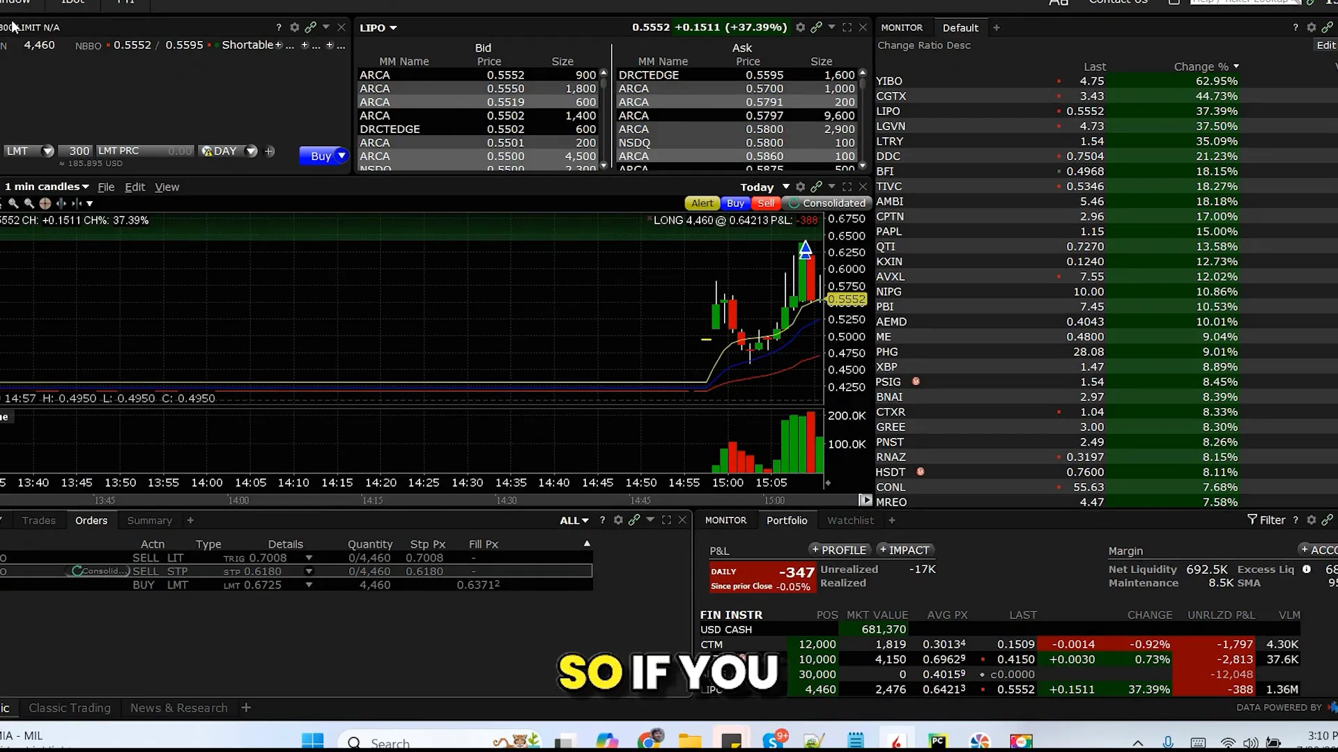 Different types of scanners in Interactive Brokers