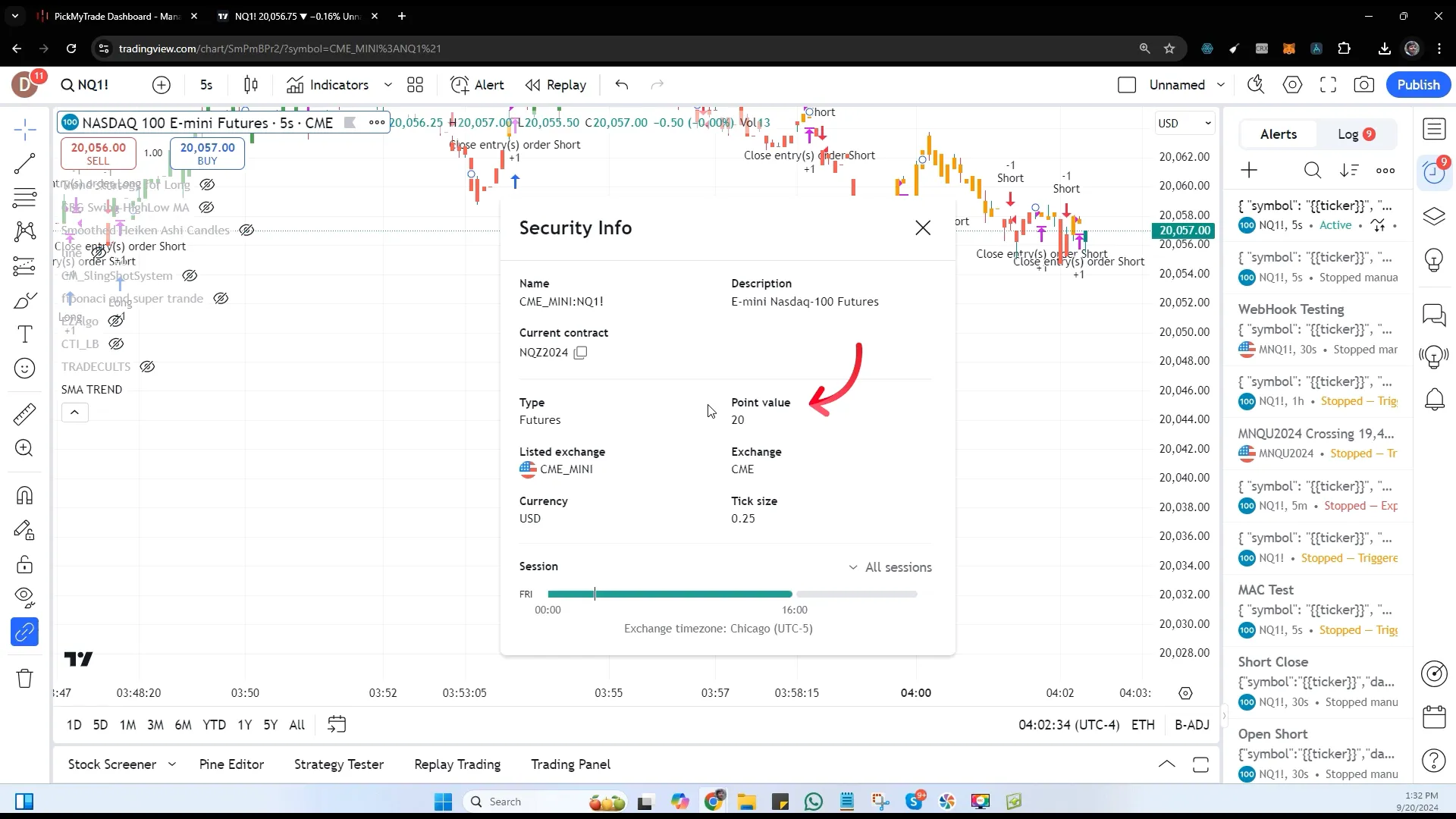 Customizing symbol settings in PickMyTrade