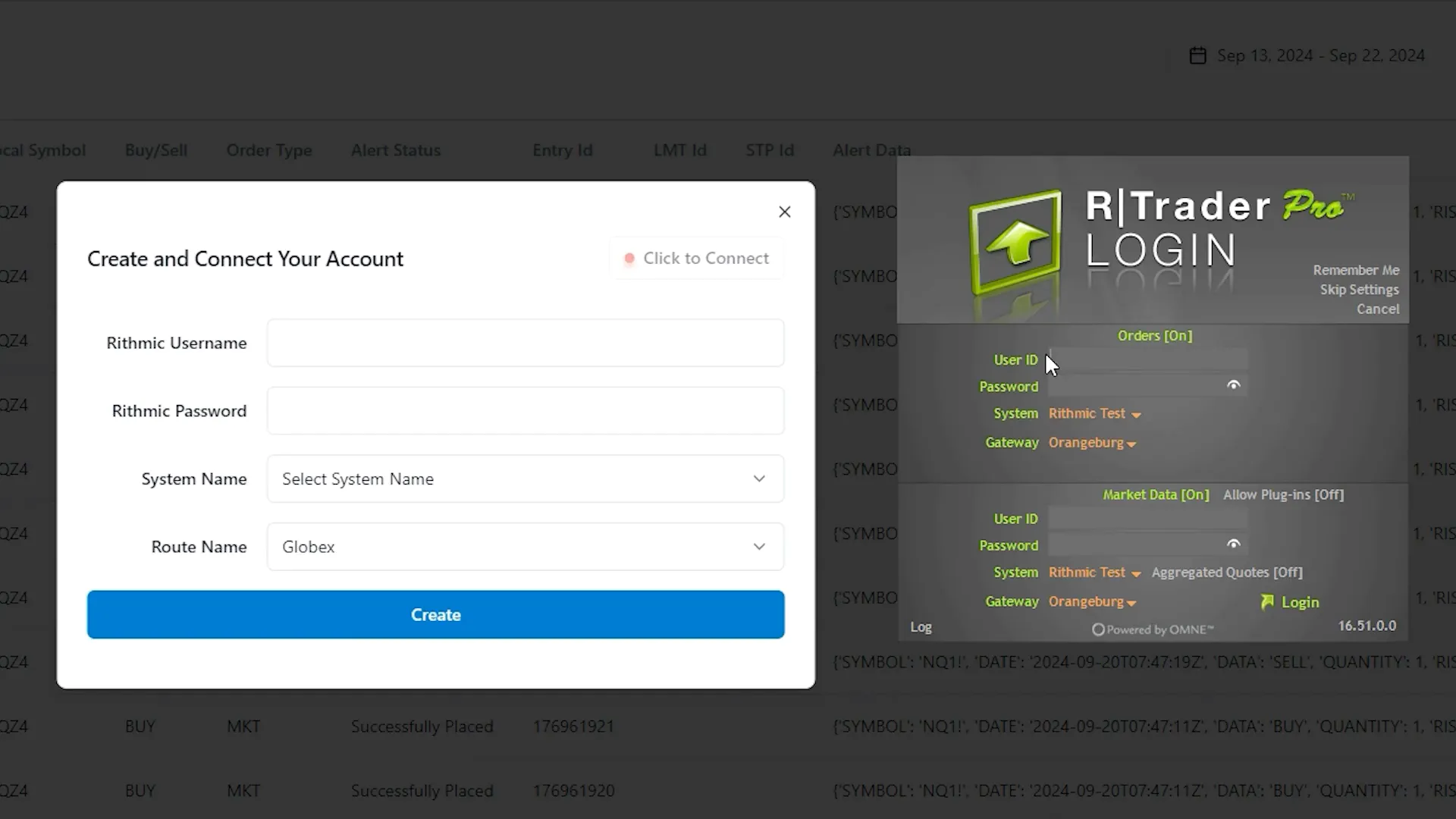 Setting up Rithmic account in PickMyTrade