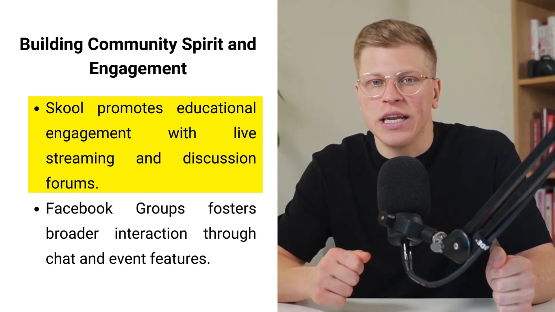 Community engagement on Skool and Facebook groups