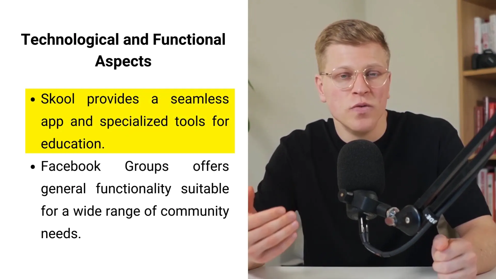 Technology and functionality comparison