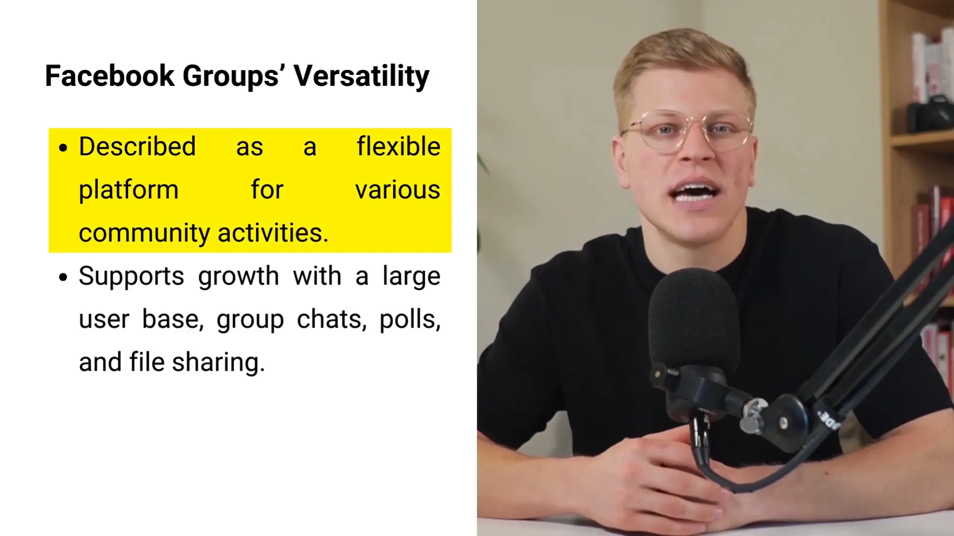Facebook groups versatility and features