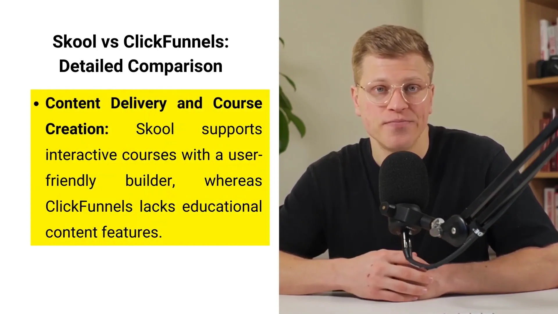 Interactive course content creation on Skool