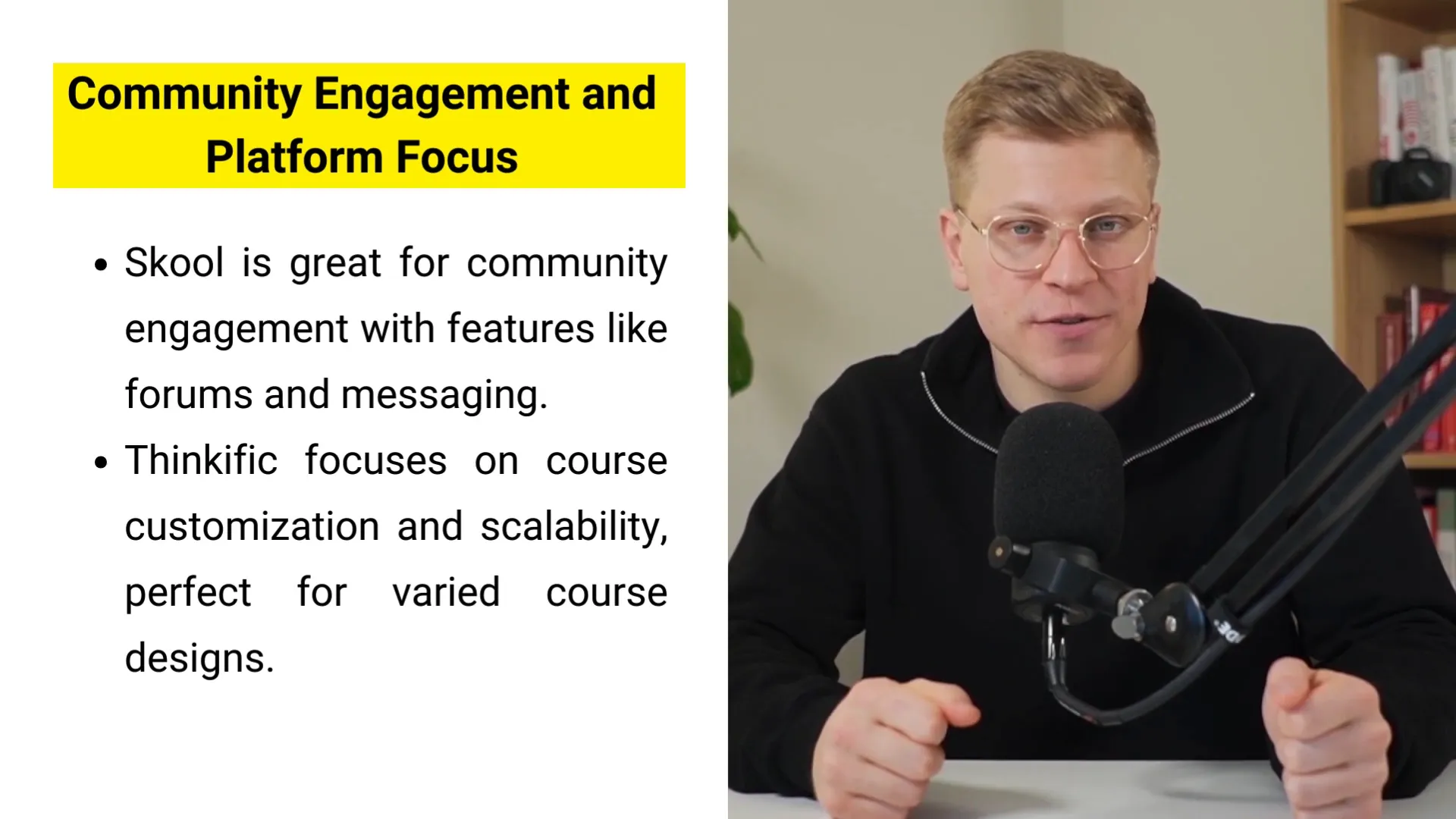 Skool community forum interface