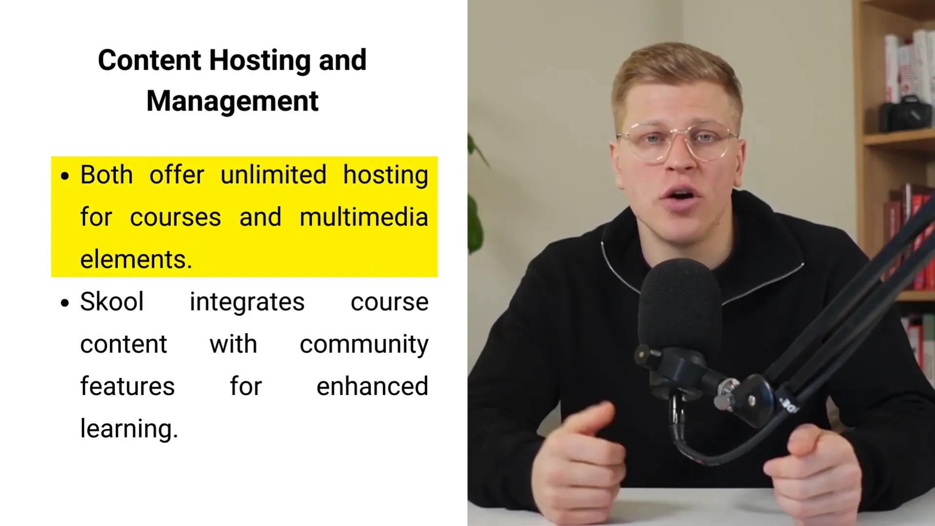 Skool hosting and community integration