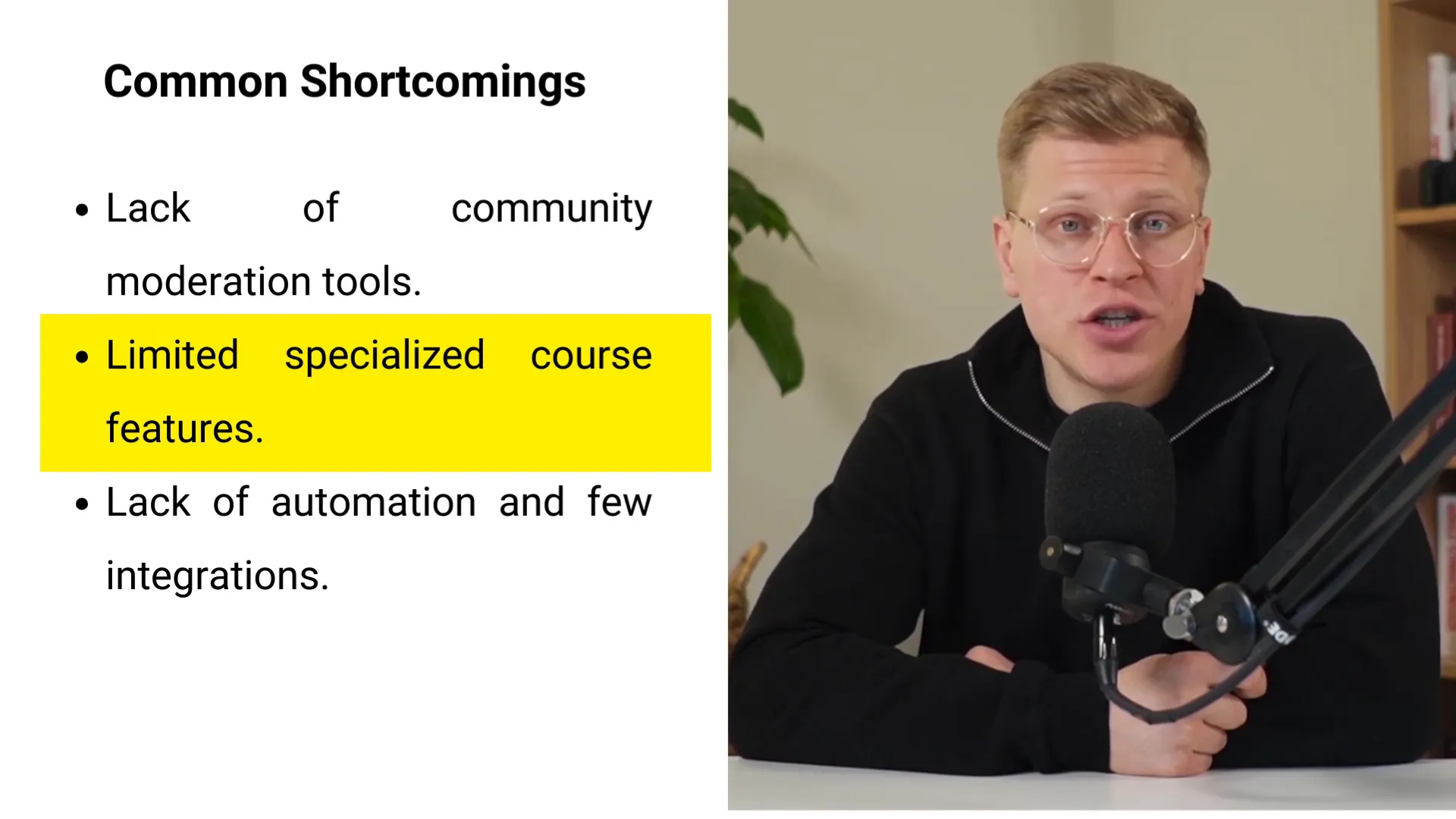 Course feature limitations in Skool and Mighty Networks
