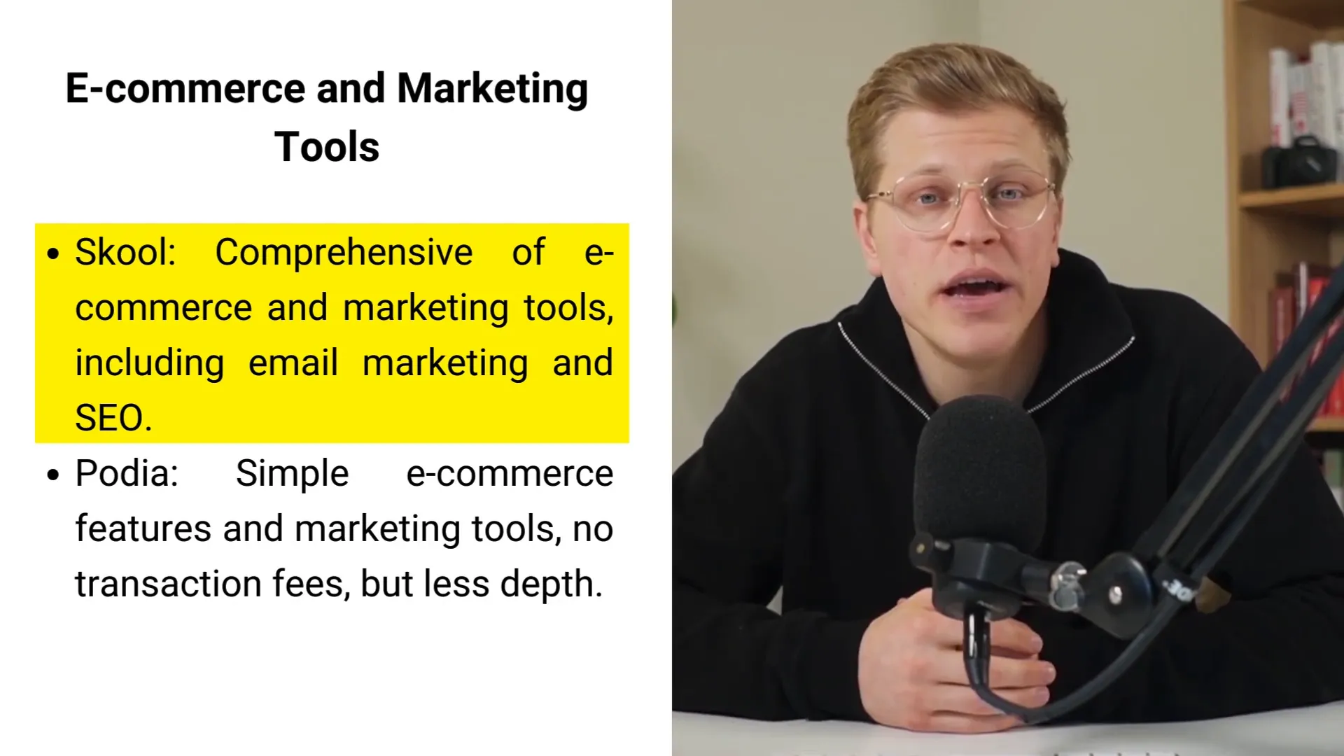 Skool ecommerce and marketing dashboard