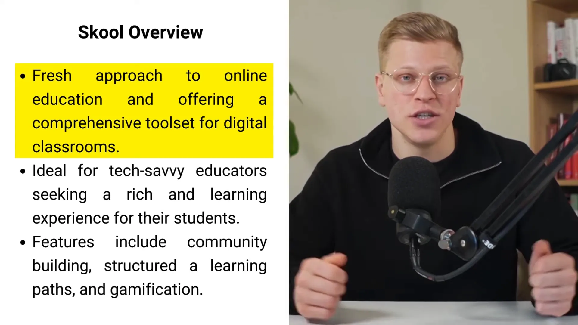 Skool course creation and student monitoring tools