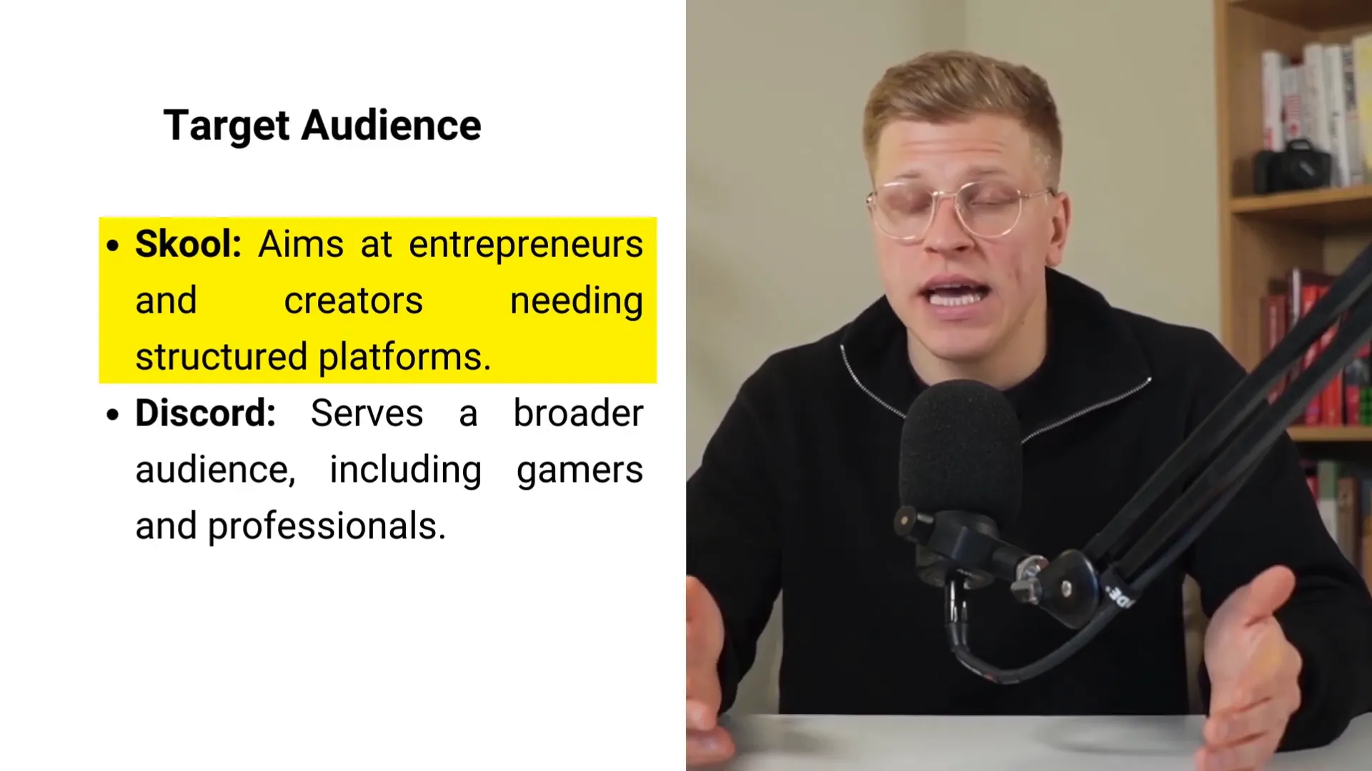 Skool target audience for entrepreneurs and educators