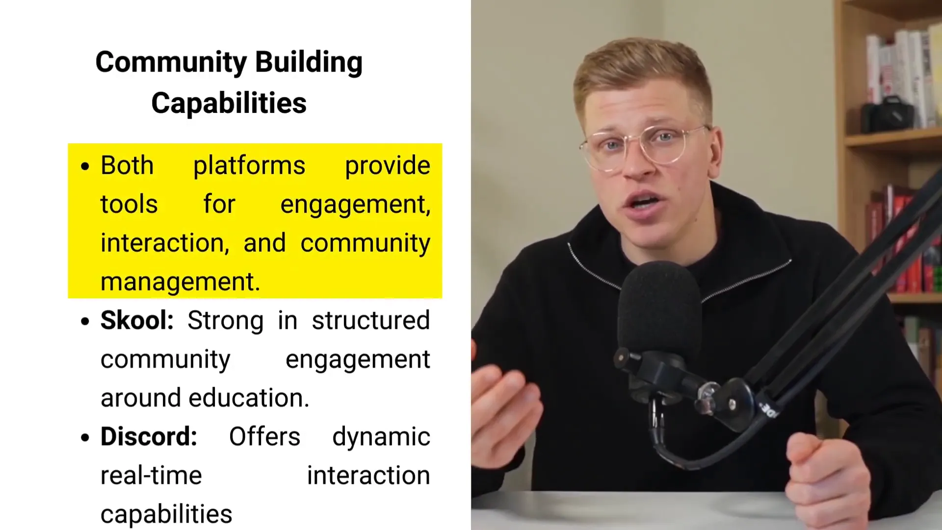 Skool live chat and forums for community engagement