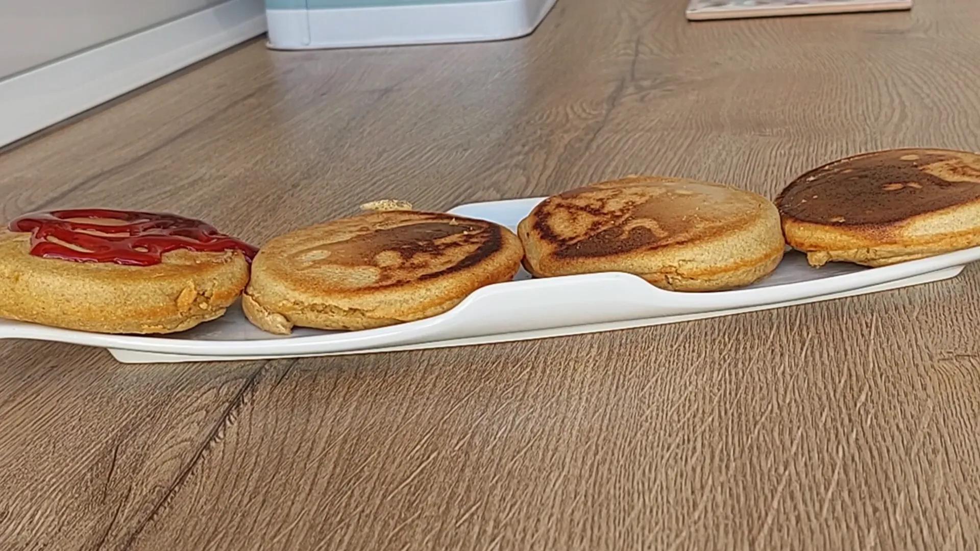 Tortitas de avena listas para servir