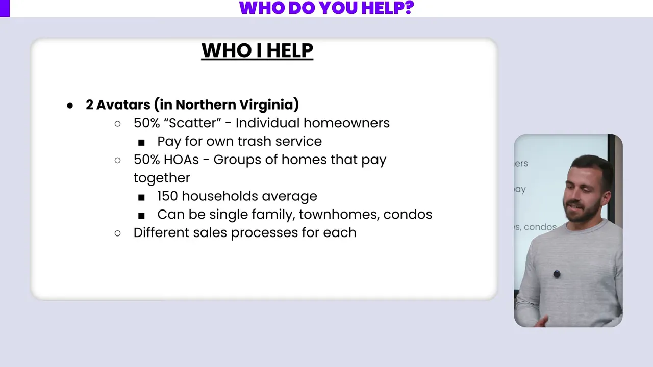Explaining scatter vs HOA customers and the two sales processes