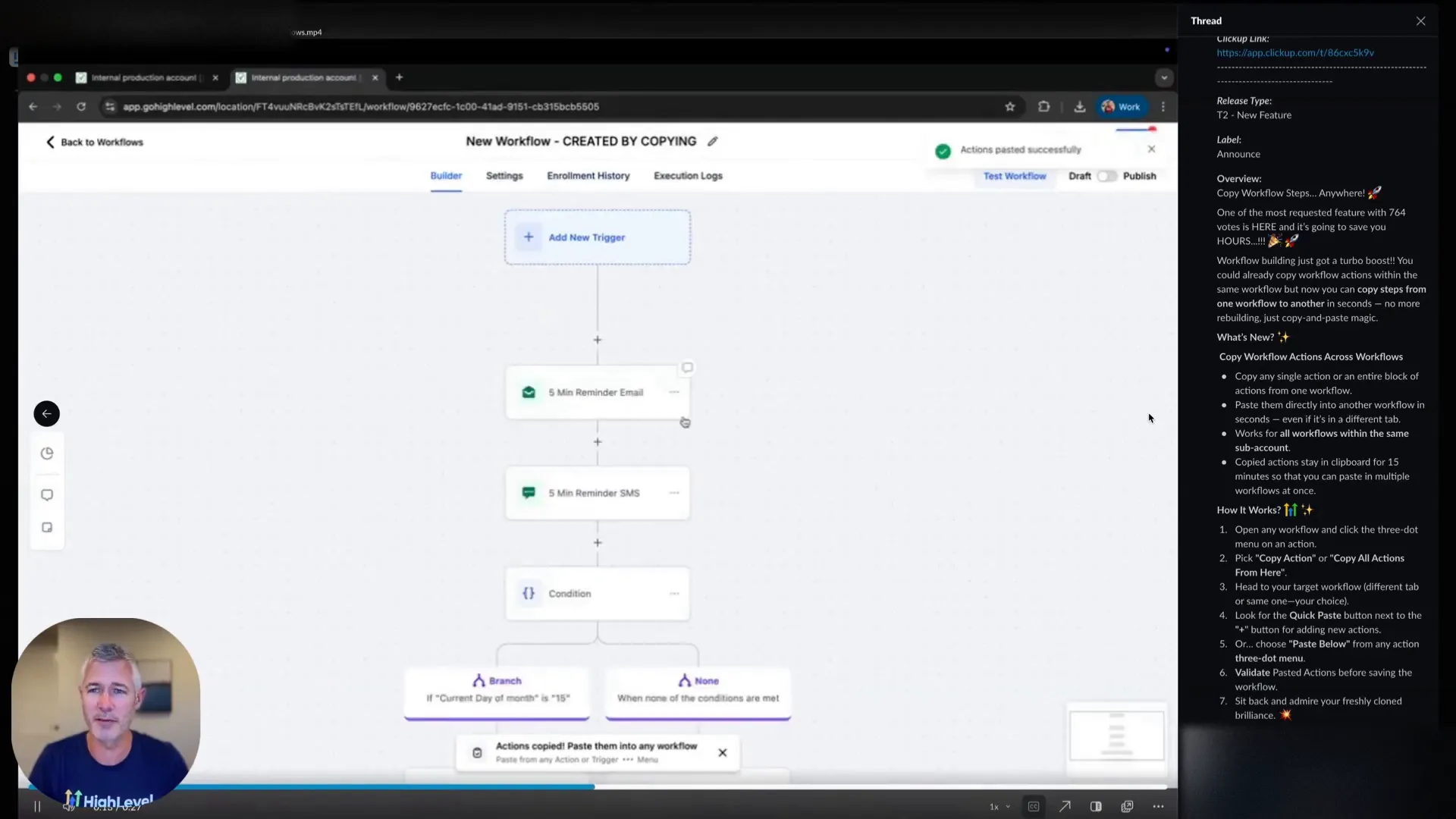 Animated preview showing copy-paste workflow animation