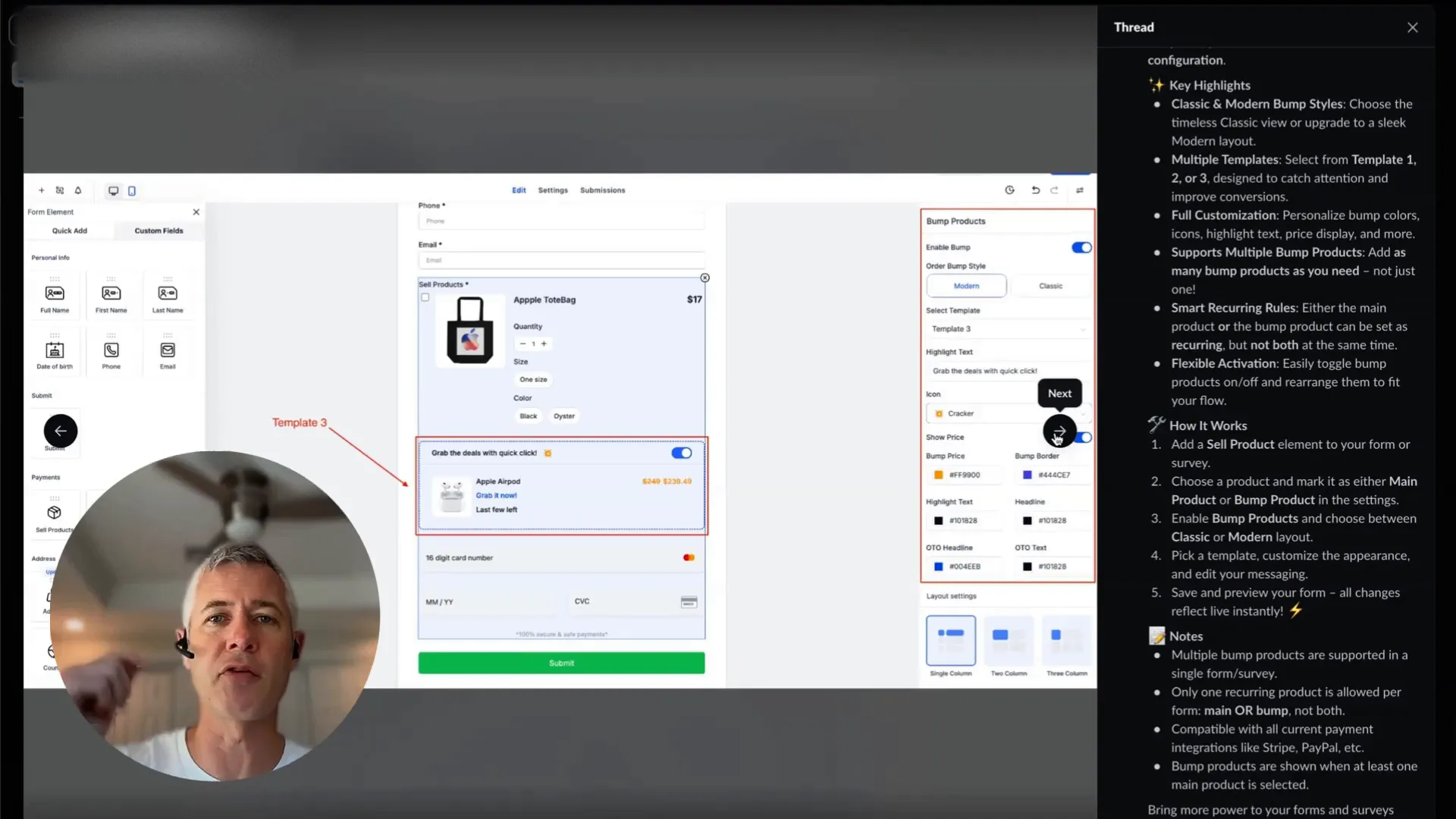 GFunnel’s customizable order bump templates