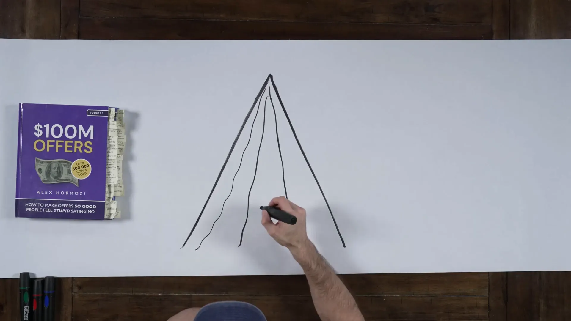 Multiple paths up a mountain representing business strategies
