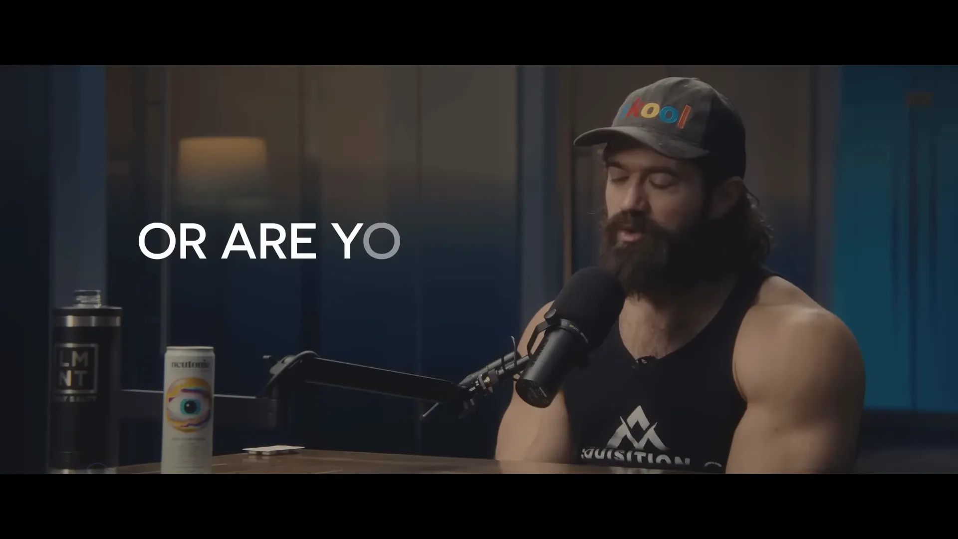 Alex Hormozi beginning a motivational monologue
