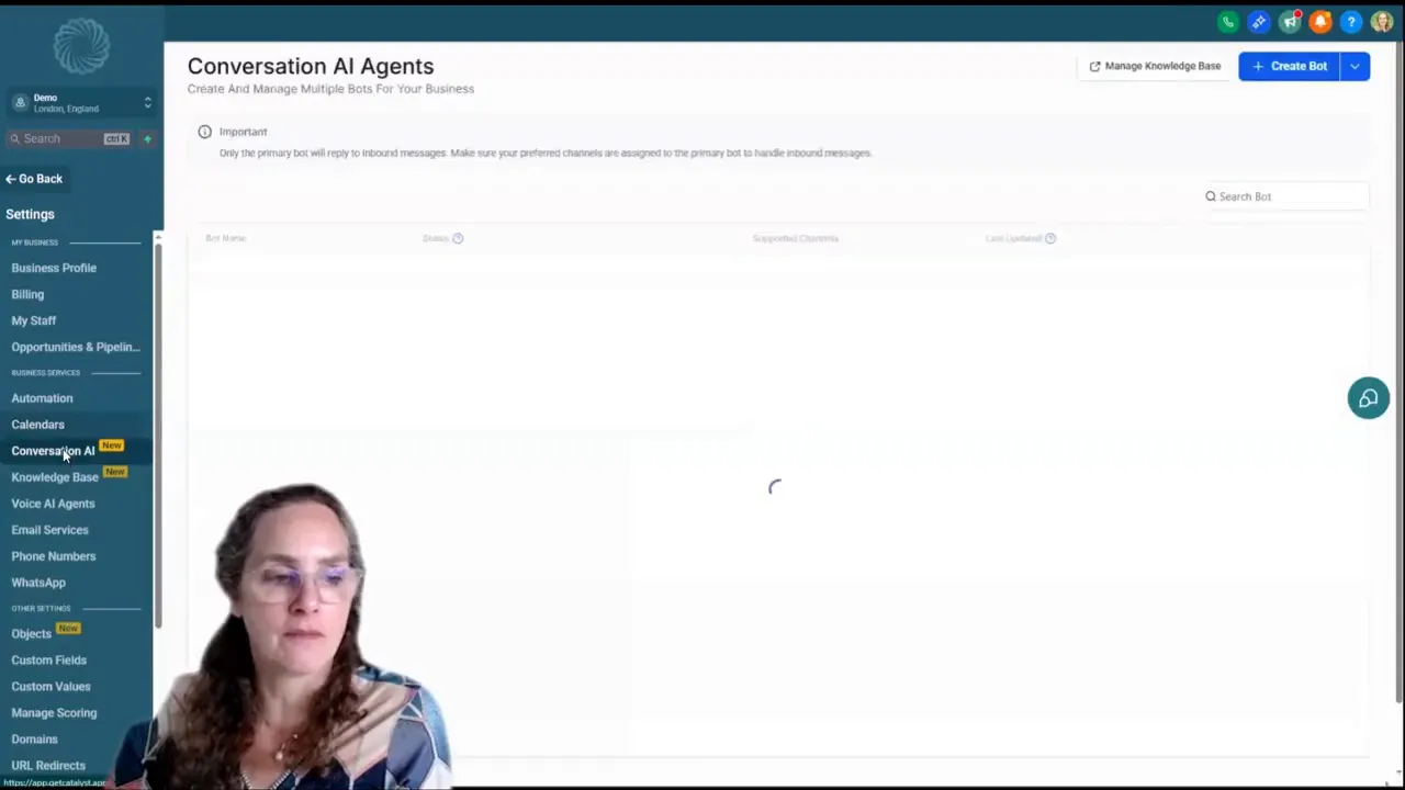 Video insight on enabling AI employee feature in business platform