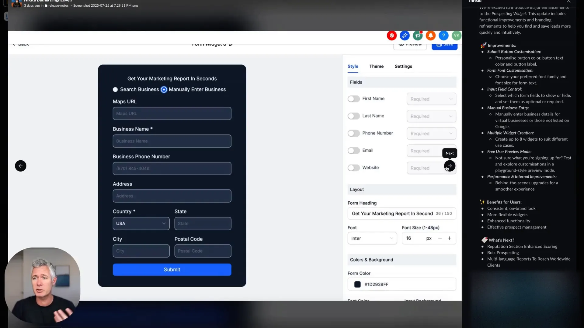 Manual business entry option in GFunnel