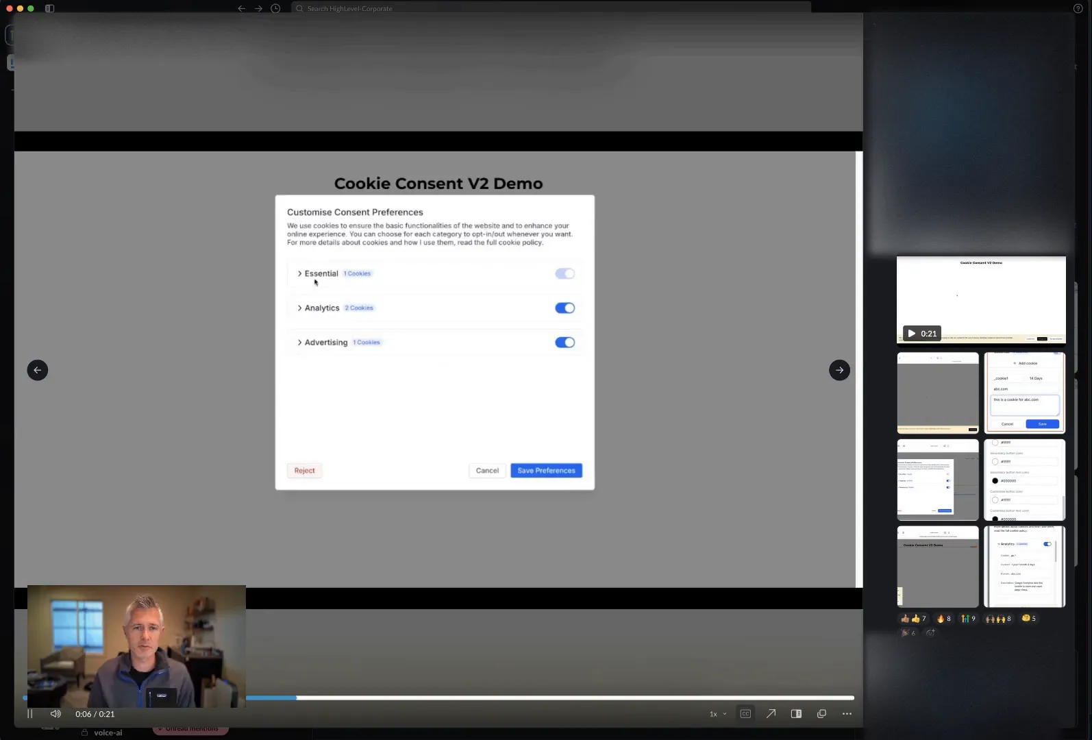 Cookie Consent Banner Example