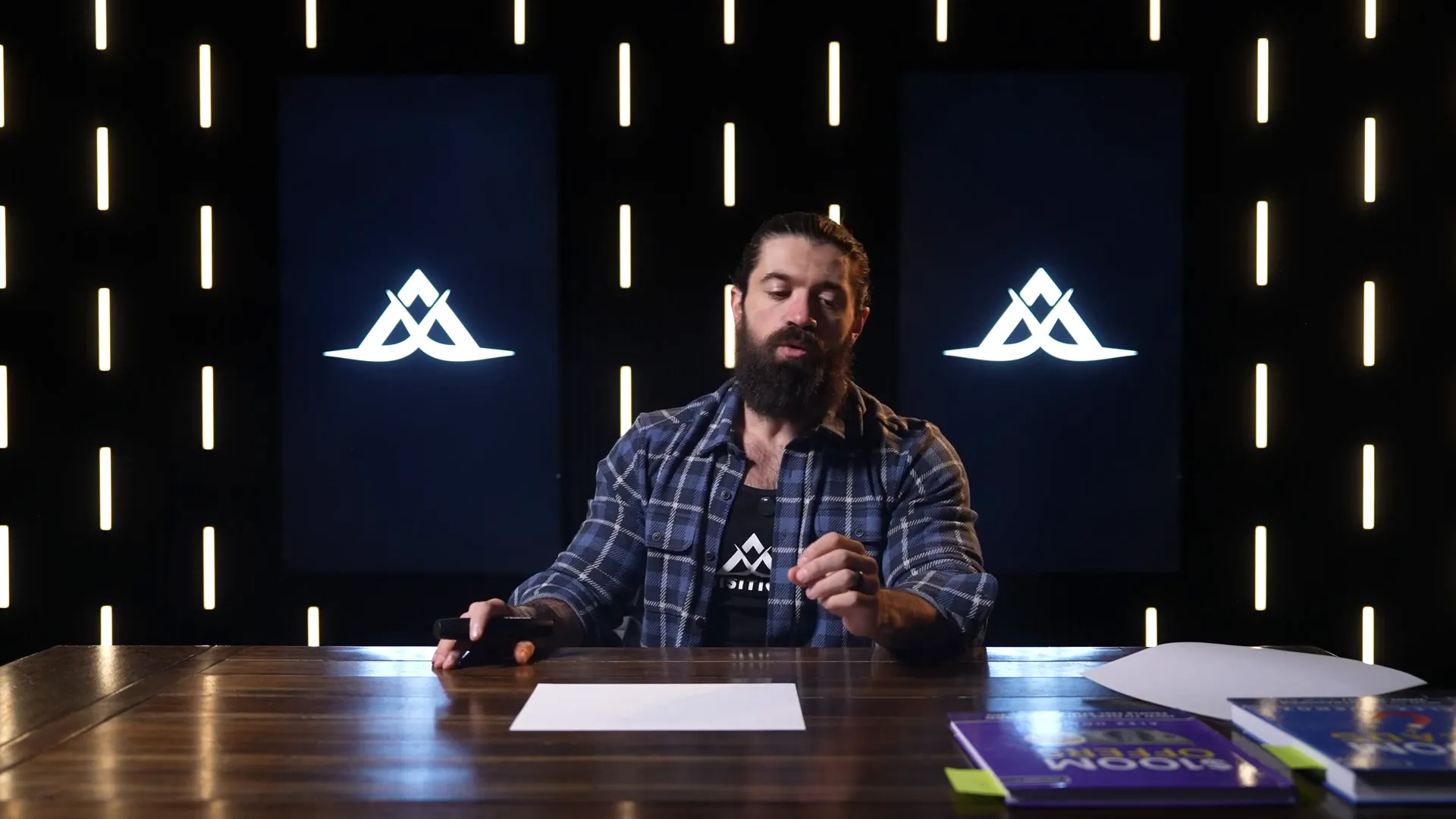 Founder reviewing marketing operations
