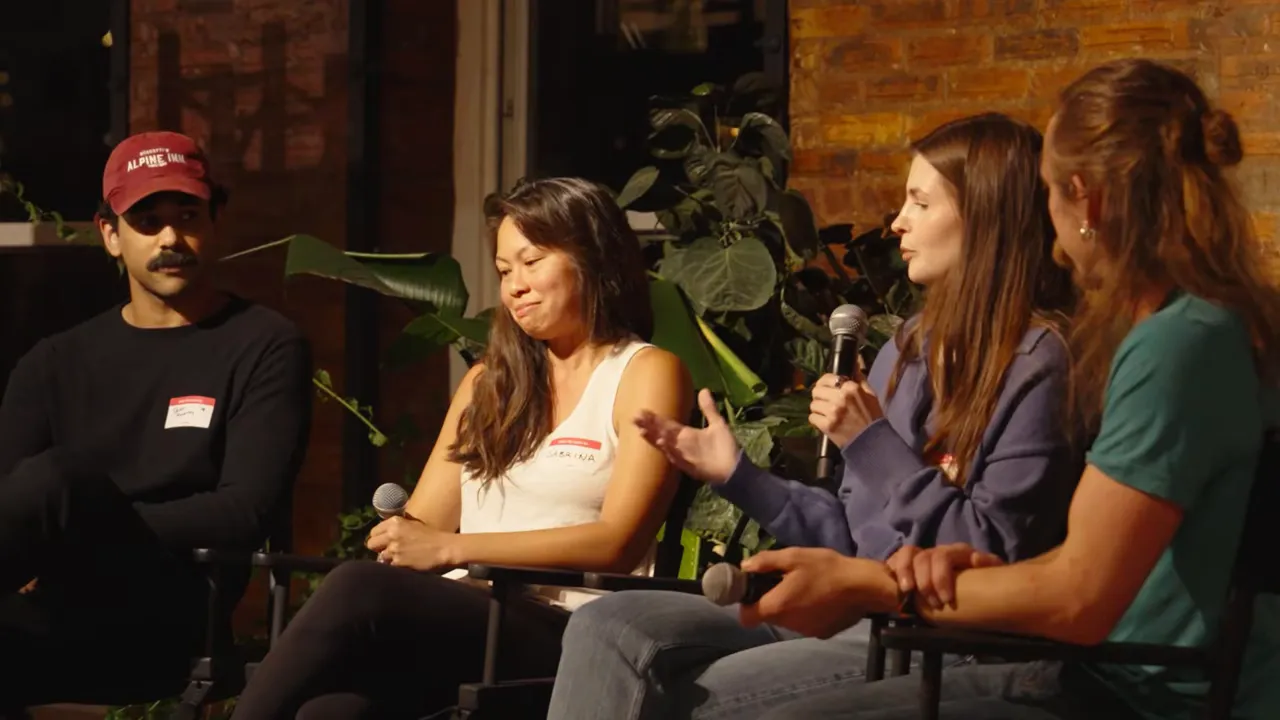 Liz explaining content repurposing